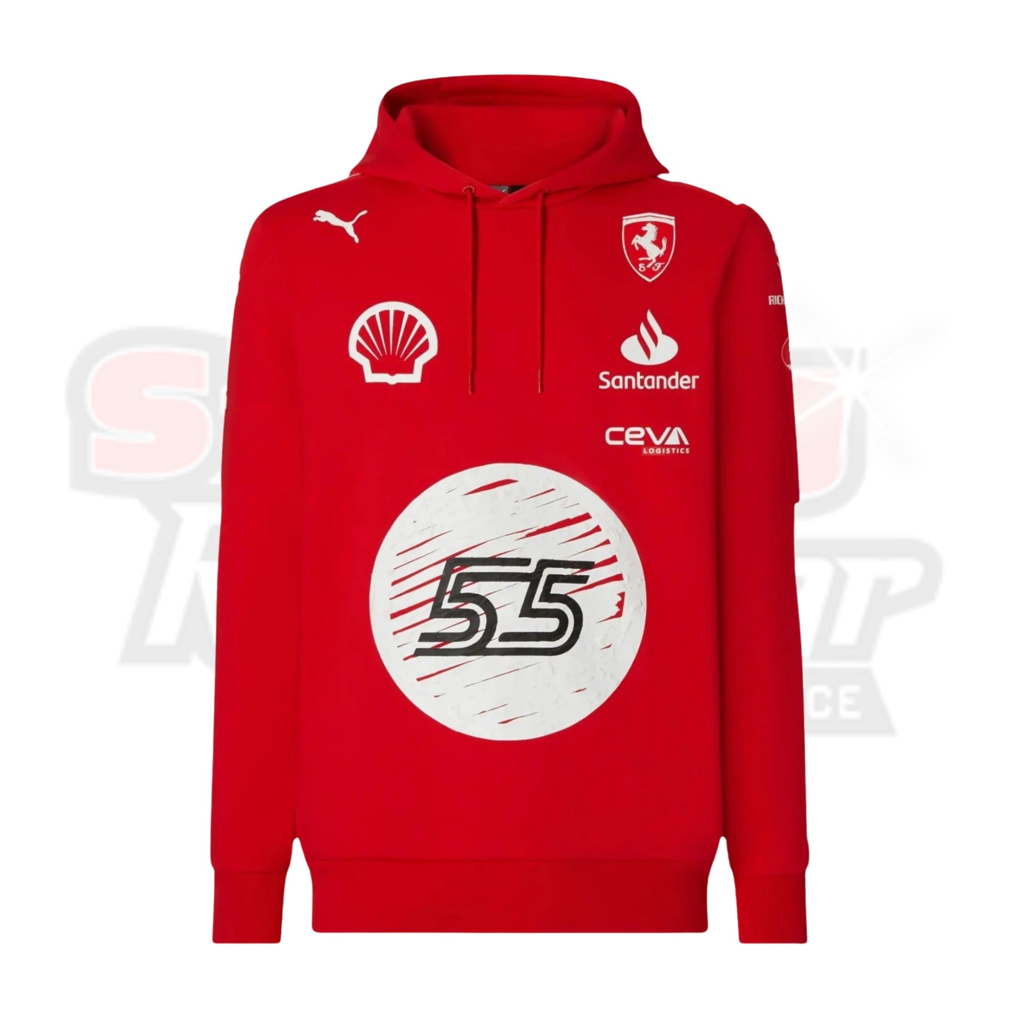 Charles Leclerc 2023 Las Vegas GP Special Edition Puma for Scuderia Ferrari Hooded Sweatshirt Strong Racewear