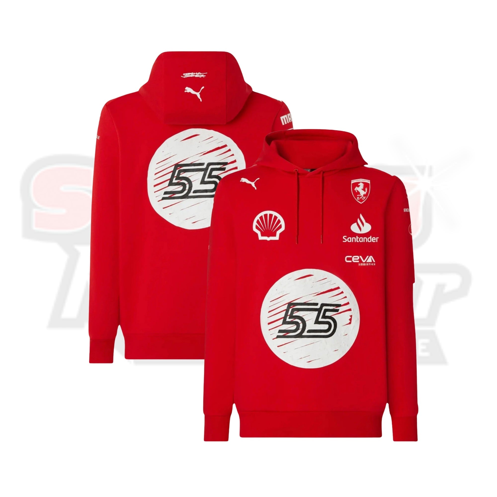 Charles Leclerc 2023 Las Vegas GP Special Edition Puma for Scuderia Ferrari Hooded Sweatshirt Strong Racewear
