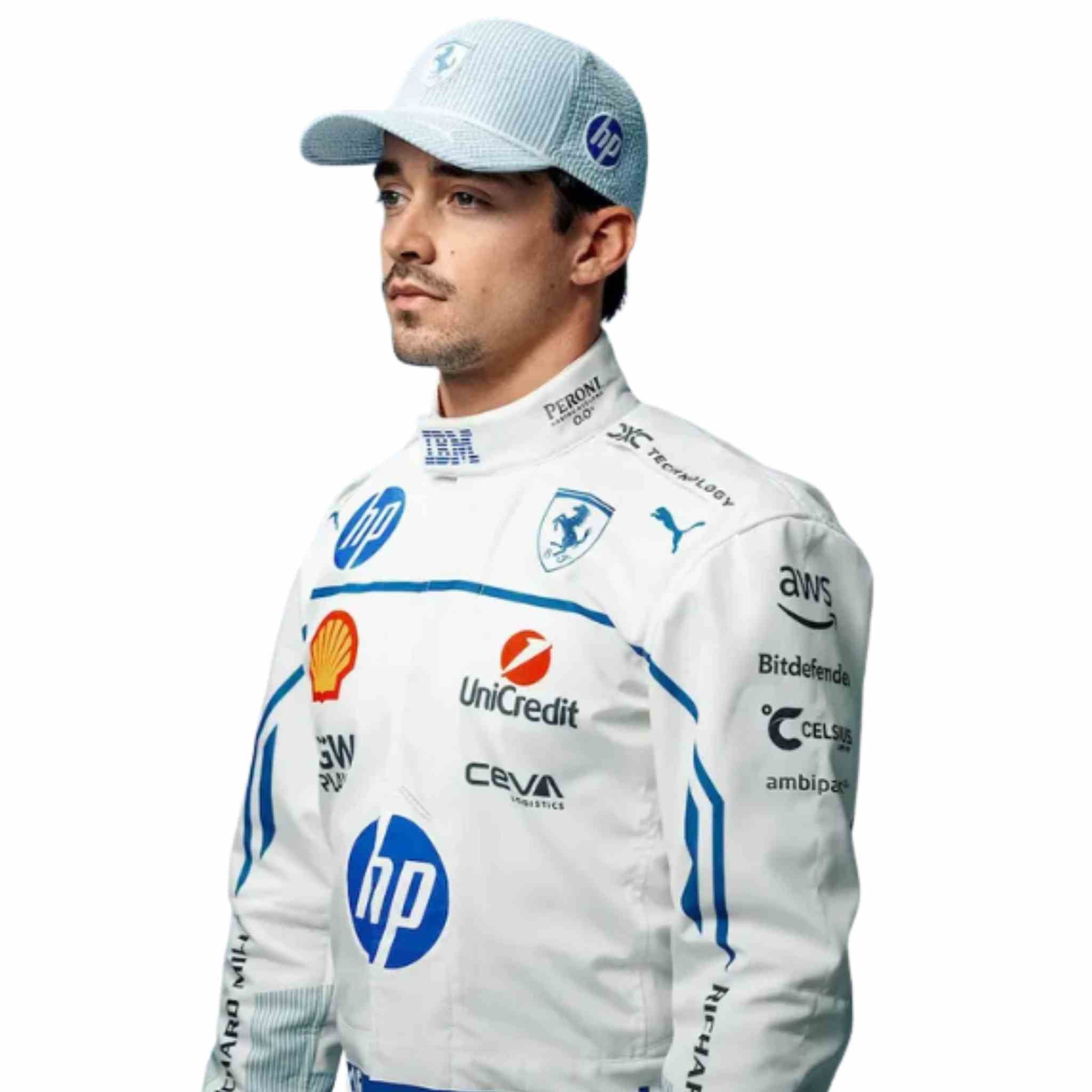 Charles Leclerc 2025 Monaco GP F1 Suit | Ferrari Replica