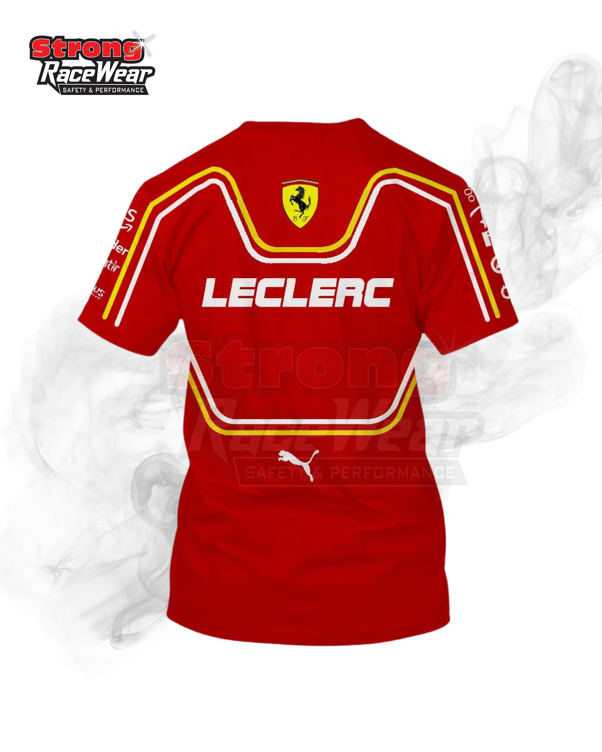 Charles Leclerc Scuderia Ferrari Race T-Shirt 2024 Strong Racewear