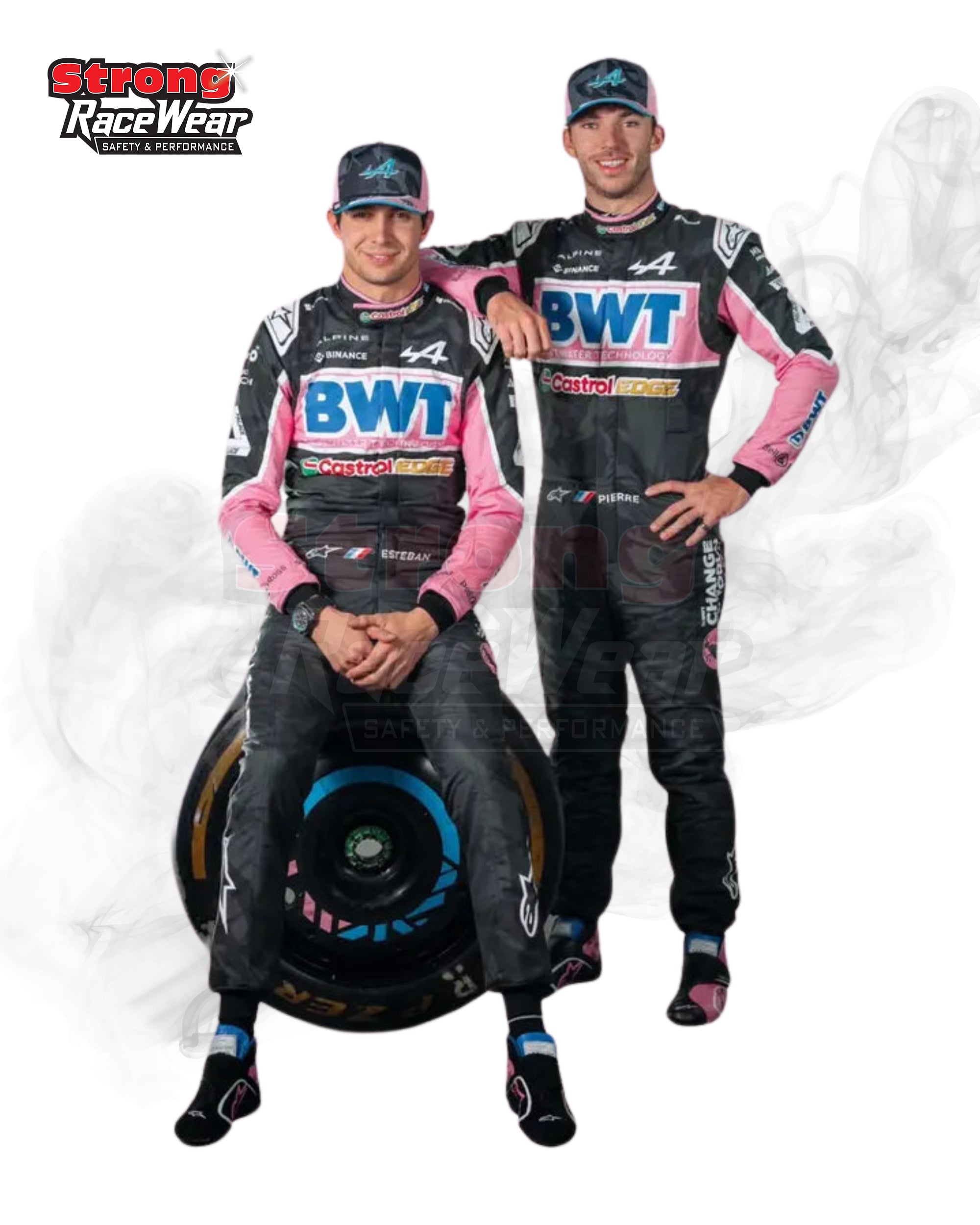 Esteban Ocon 2023 BWT Alpine F1 Team Race Suit Las Vegas GP