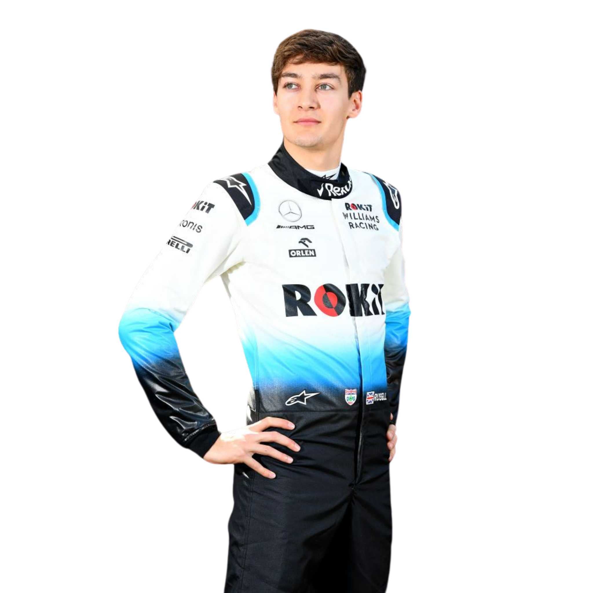 F1 George Russell Williams racing 2019 race suit