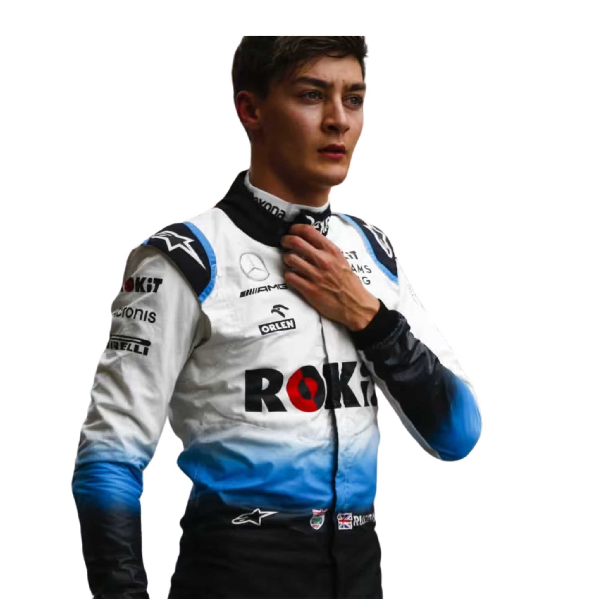 F1 George Russell Williams racing 2019 race suit