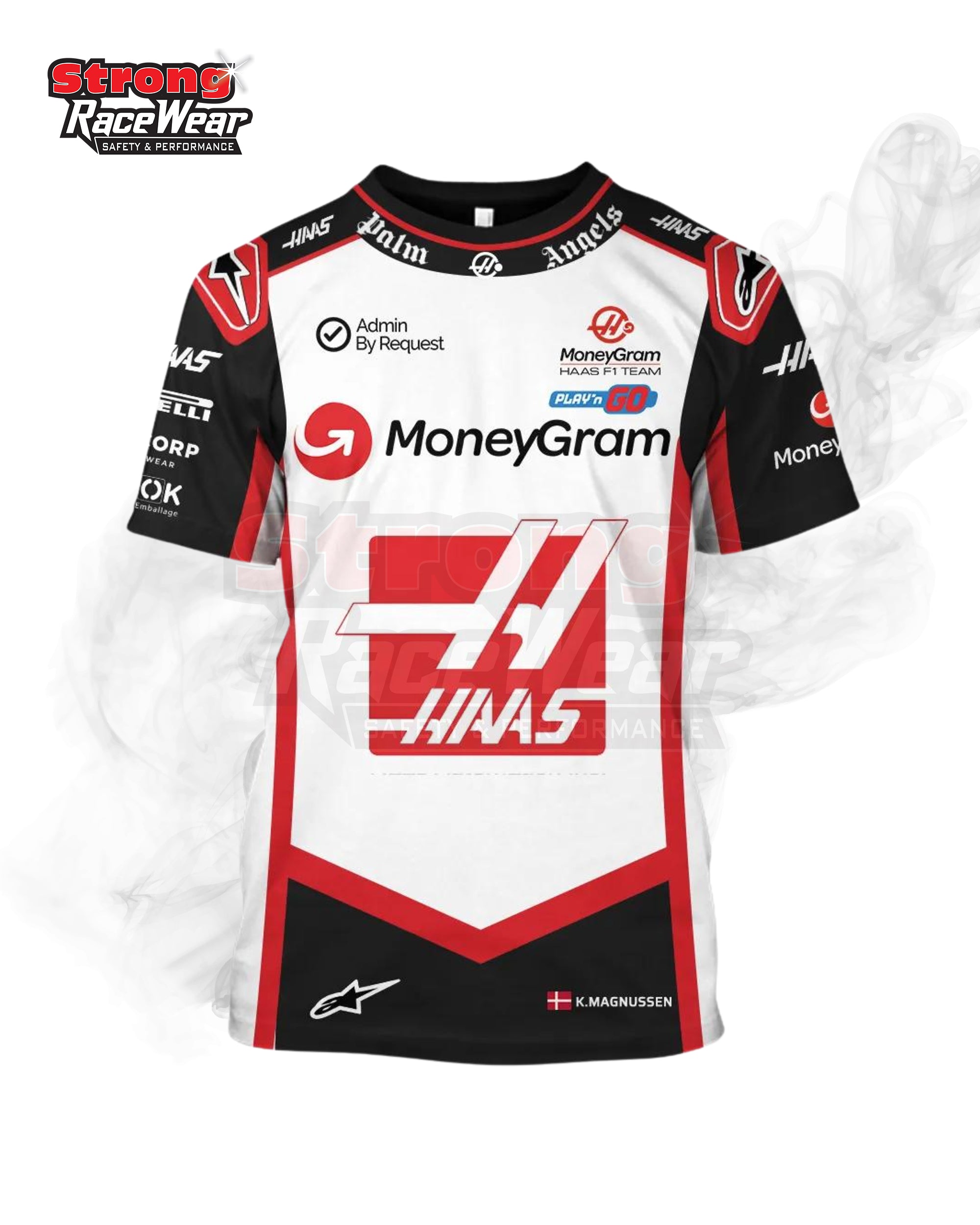 Kevin Magnussen Haas F1 T-Shirt 2024 Strong Racewear