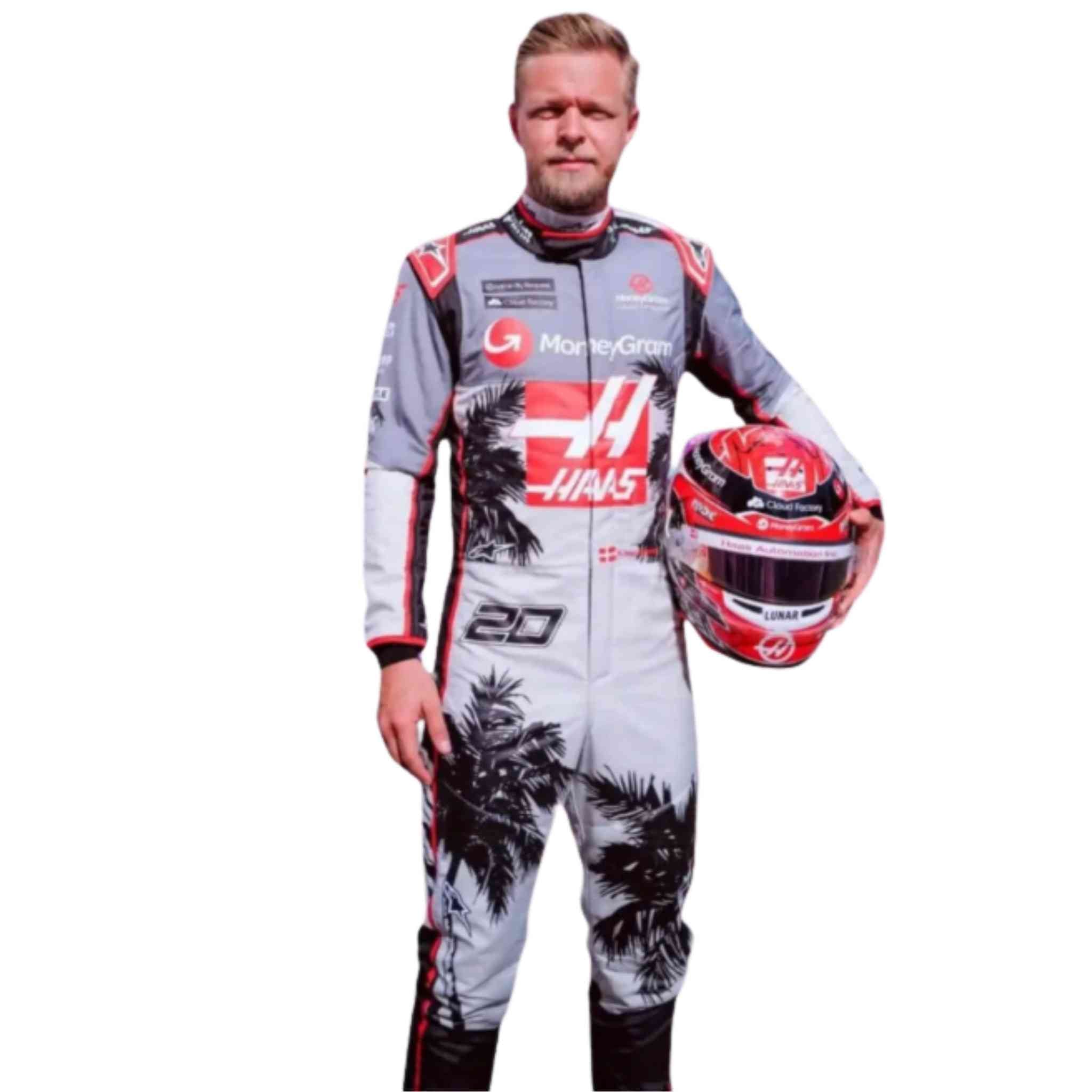 Kevin Magnussen 2023 Hass F1 Race Weekend Worn Race Suit