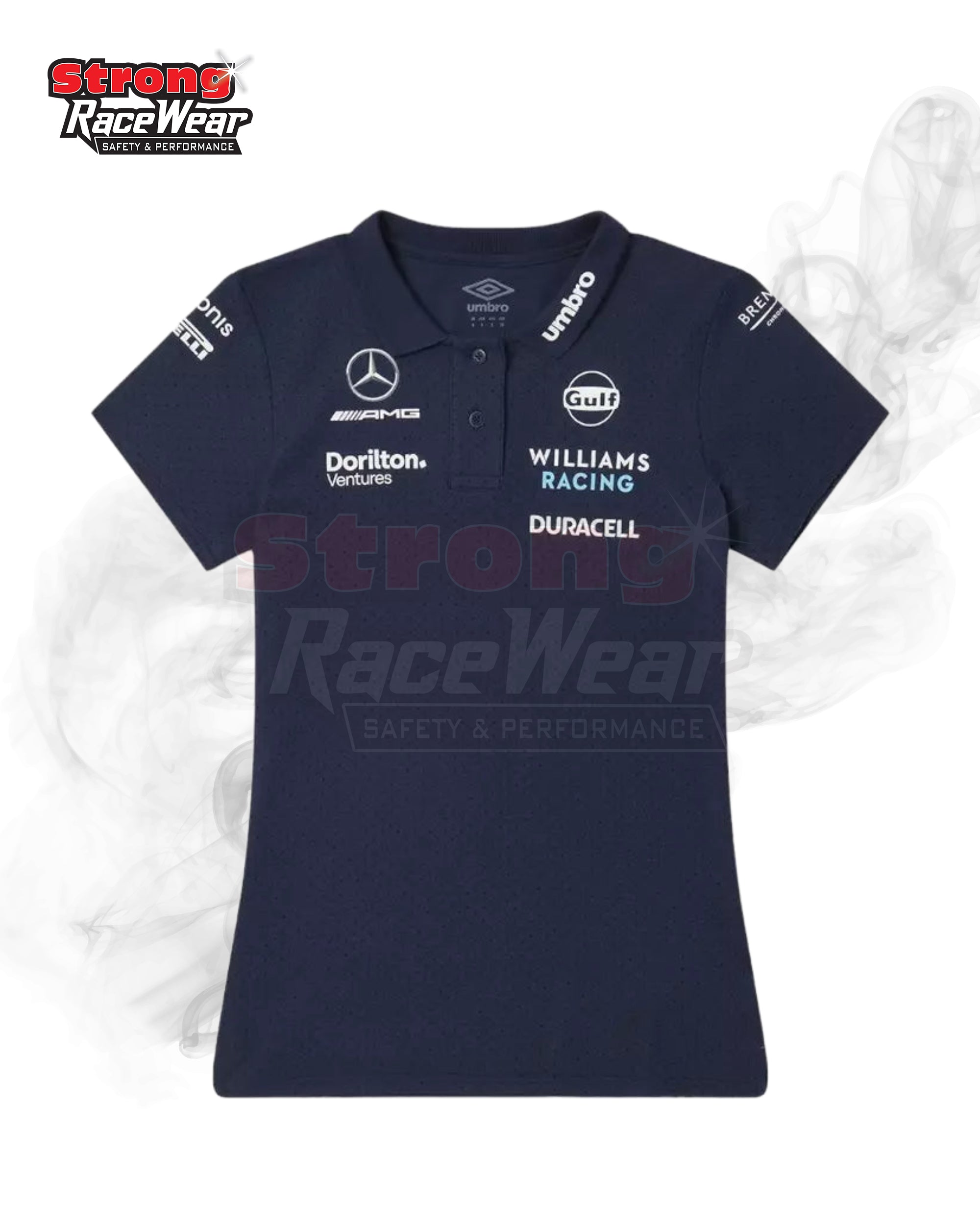 Logan Sargeant 2023 Women's CVC Media Polo Shirt Strong Racewear