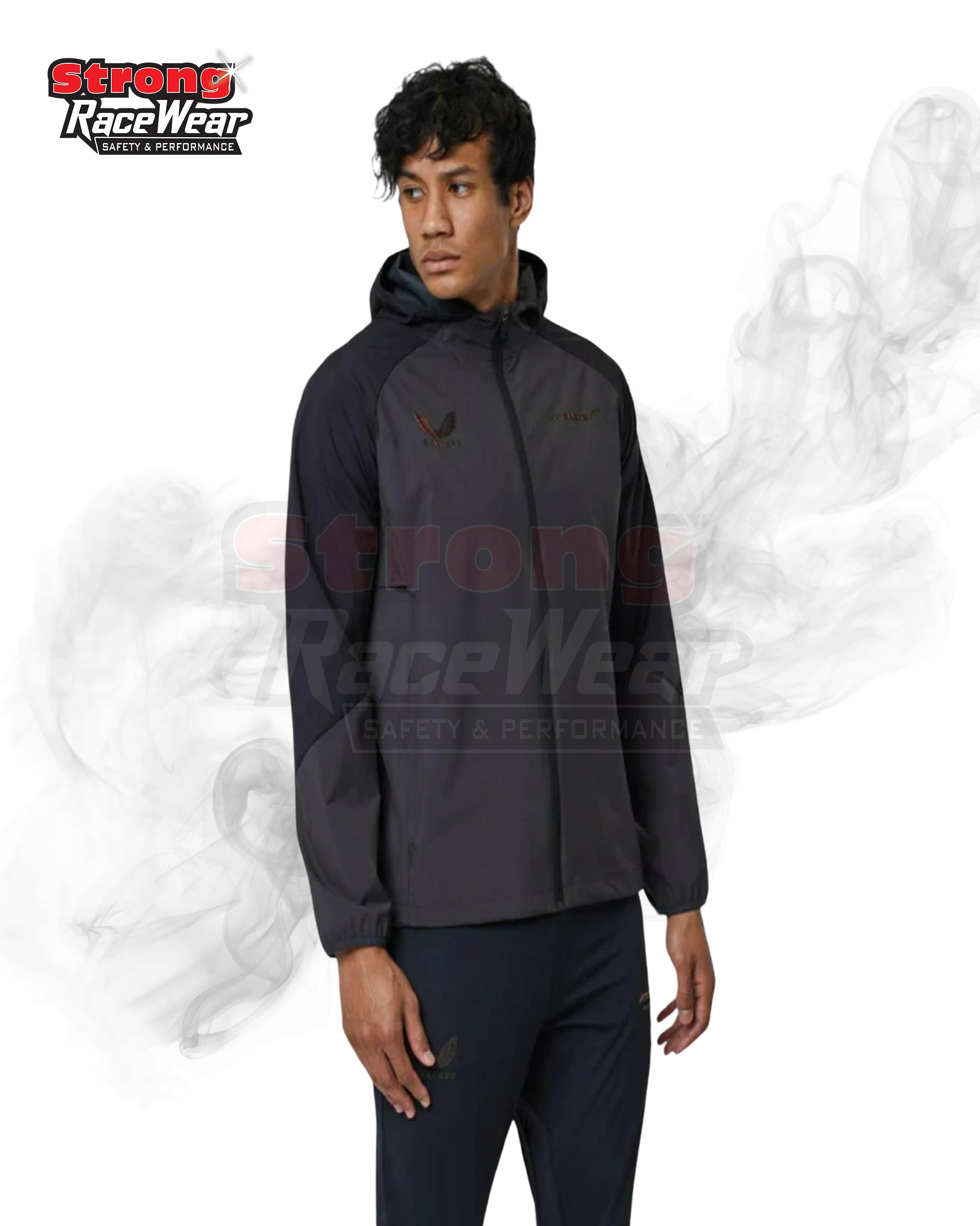 McLaren F1 Men's Performance Wind Runner Jacket Softshell Black Strong Racewear