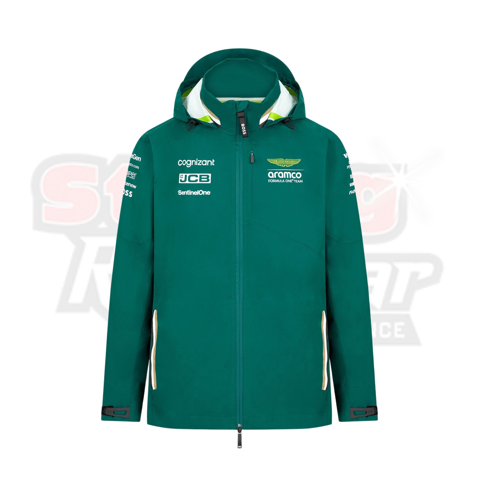 2024 Team Rain Jacket - Aston Martin F1 Team Strong Racewear