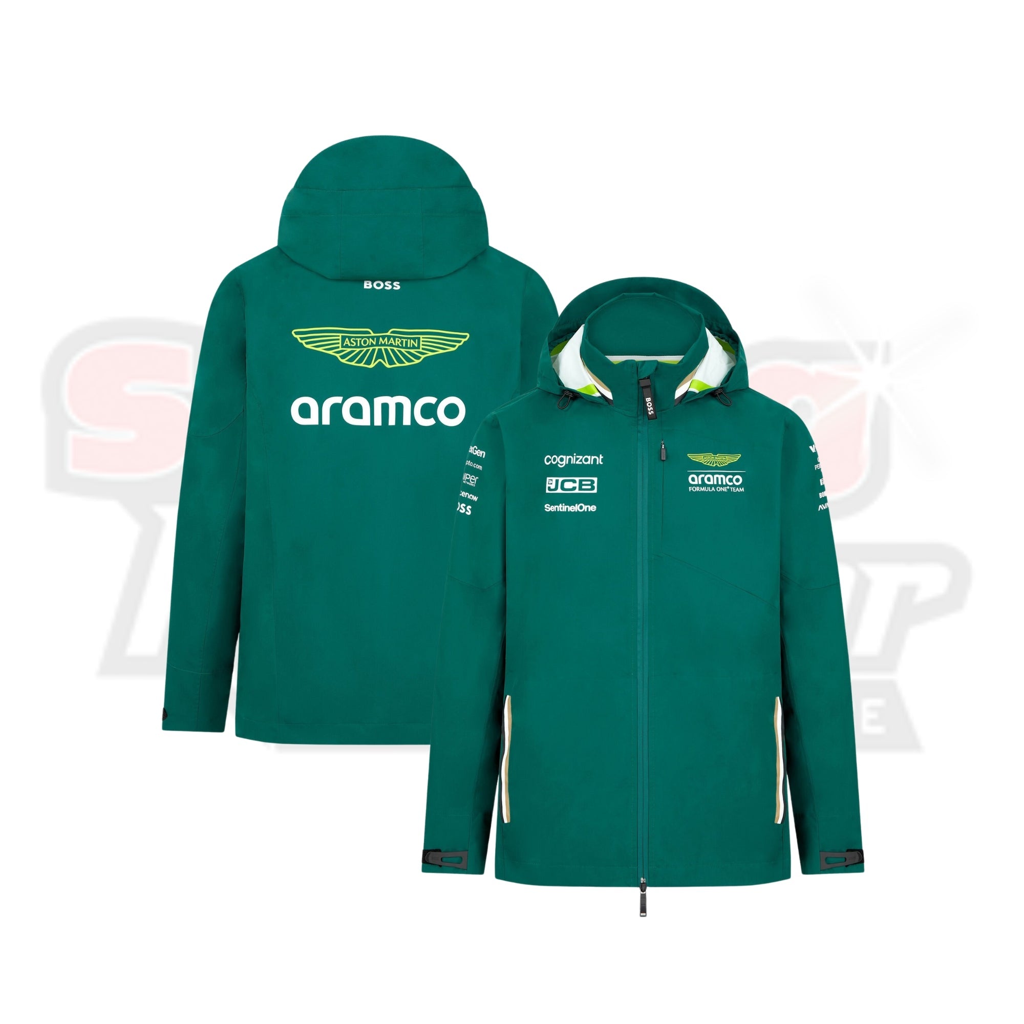 2024 Team Rain Jacket - Aston Martin F1 Team Strong Racewear