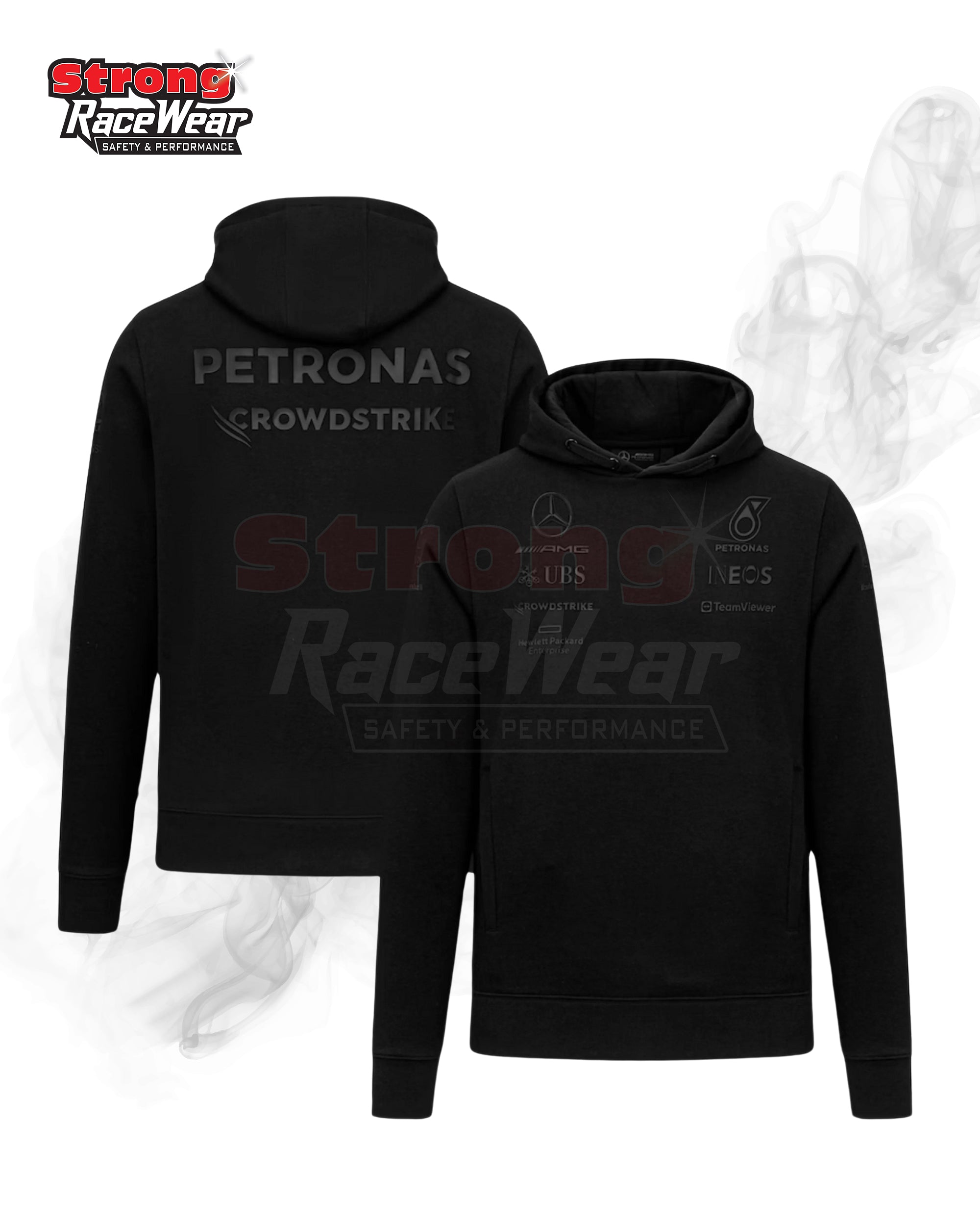 Mercedes AMG Petronas F1 2023 Team Stealth Hoodies Strong Racewear
