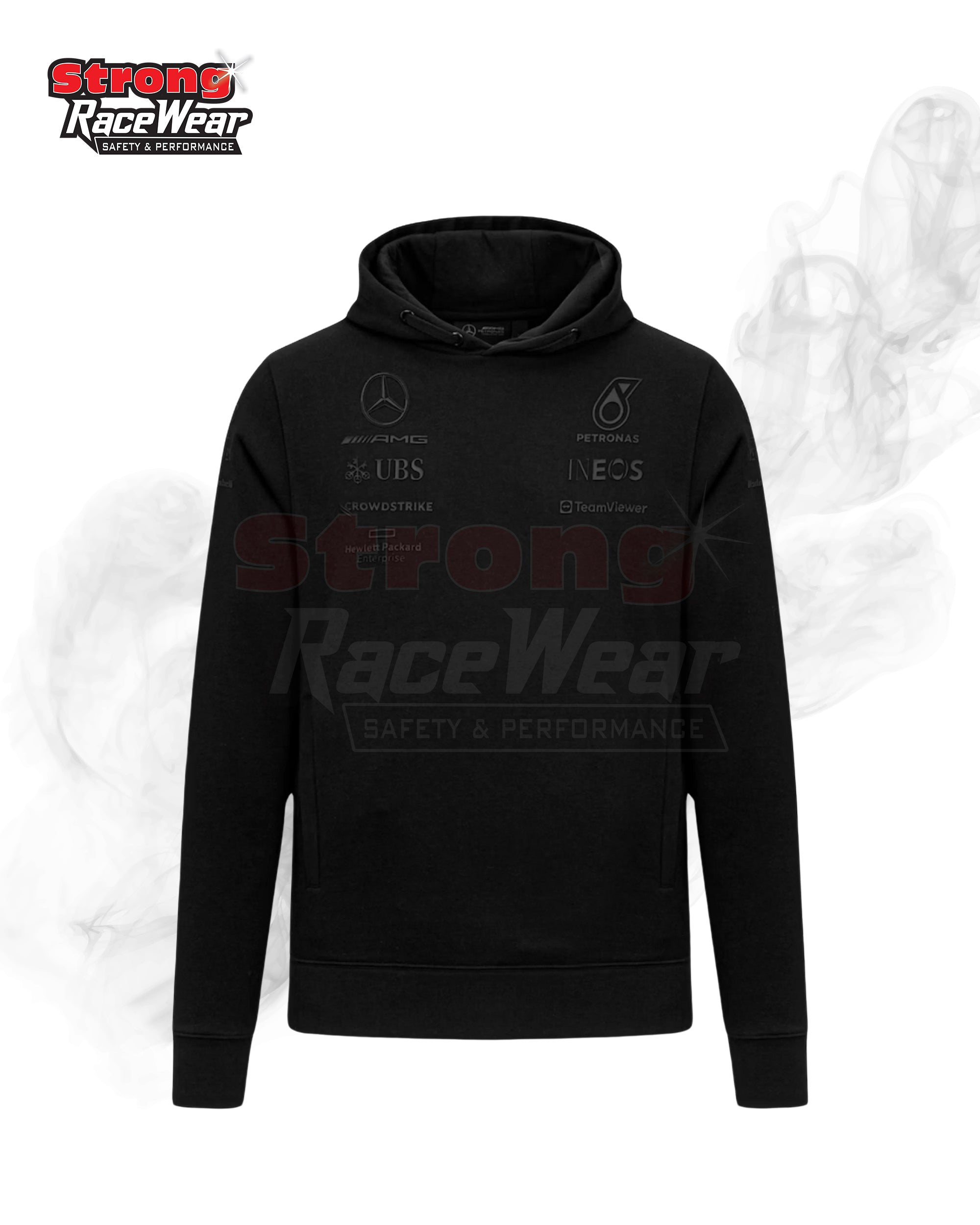 Mercedes AMG Petronas F1 2023 Team Stealth Hoodies Strong Racewear