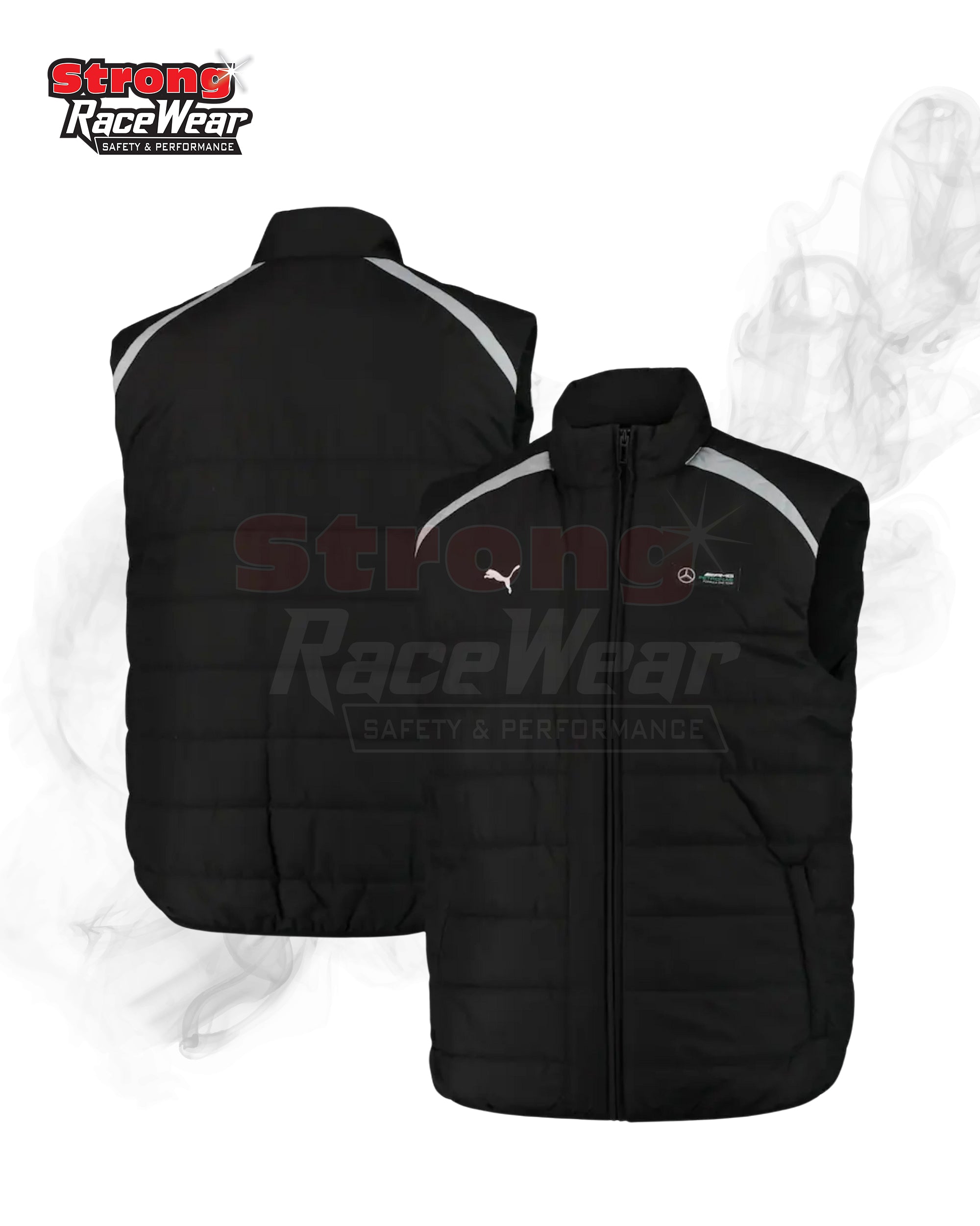 Mercedes AMG Petronas Gilet By Puma Black Strong Racewear