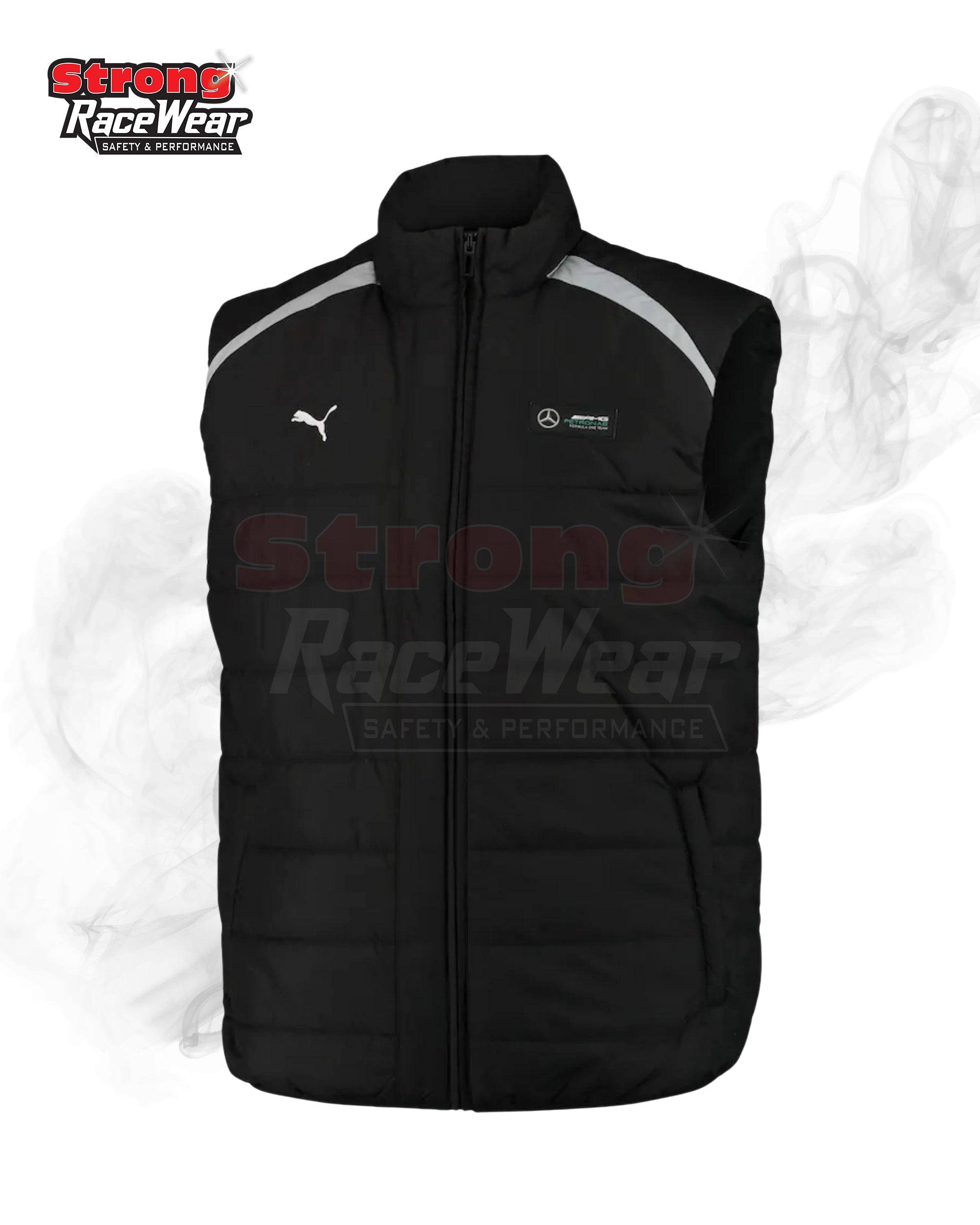 Mercedes AMG Petronas Gilet By Puma Black Strong Racewear