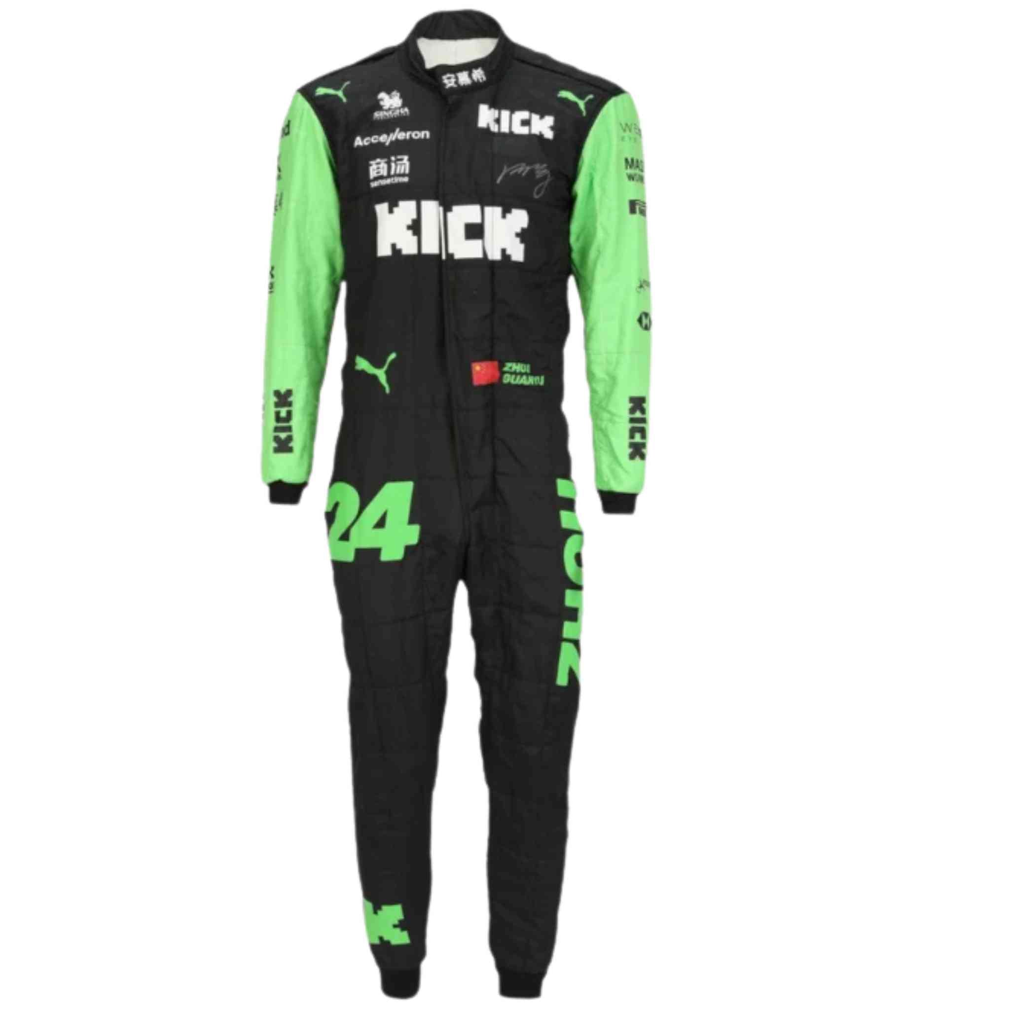 New 2024 Zhou Guanyu Kick Sauber F1 Team Race Suit