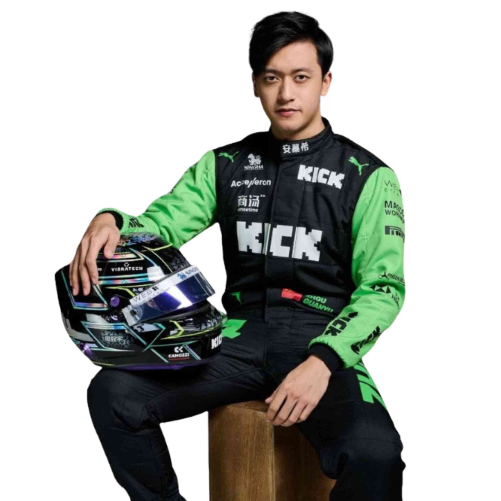 New 2024 Zhou Guanyu Kick Sauber F1 Team Race Suit