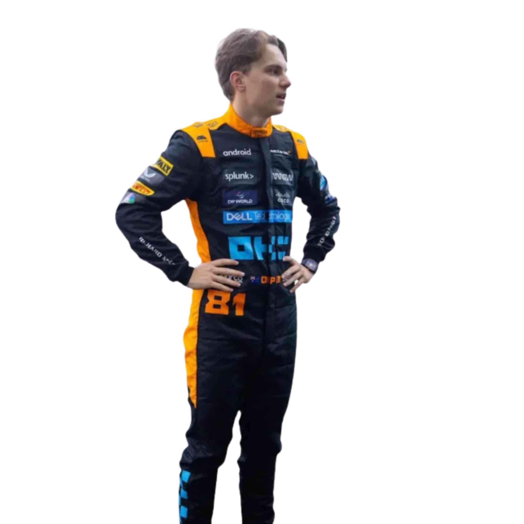 Oscar Paistri Mclaren 2023 New Race Suit in Singapore GP