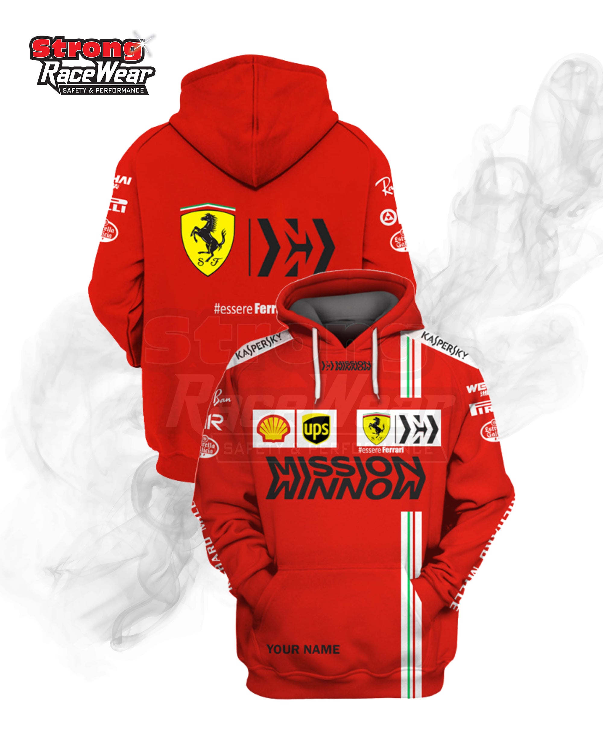 Personalized Limited Edition 3D Full Printing Hoodie Strong Racewear