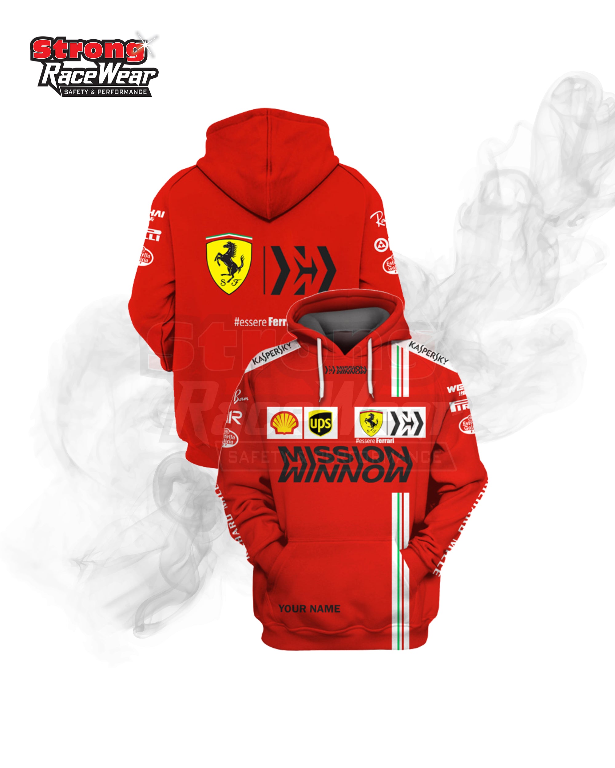 Personalized Limited Edition 3D Full Printing Hoodie Strong Racewear