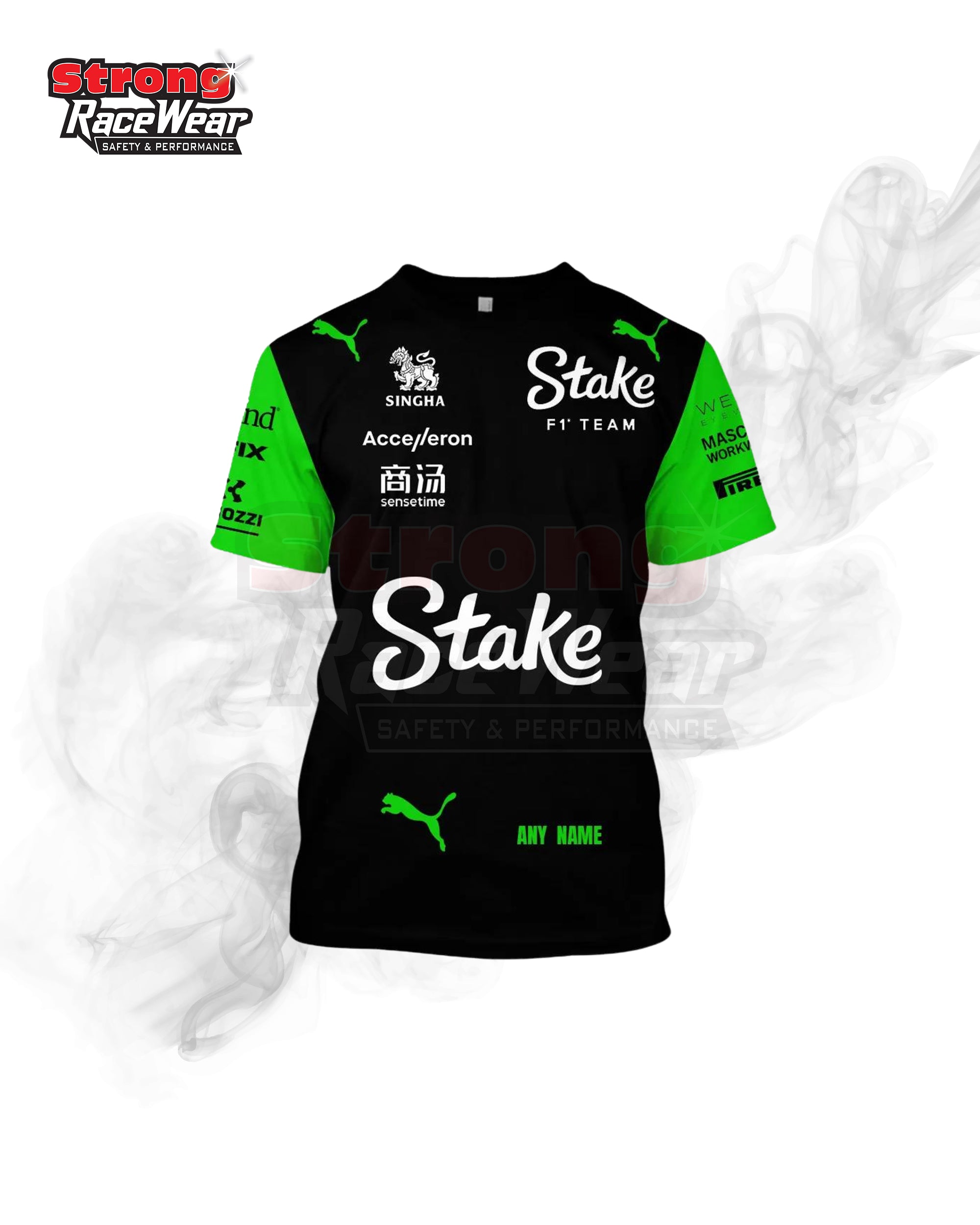 Stake F1 Team Kick Sauber Race Suits T-Shirt 2024 Strong Racewear