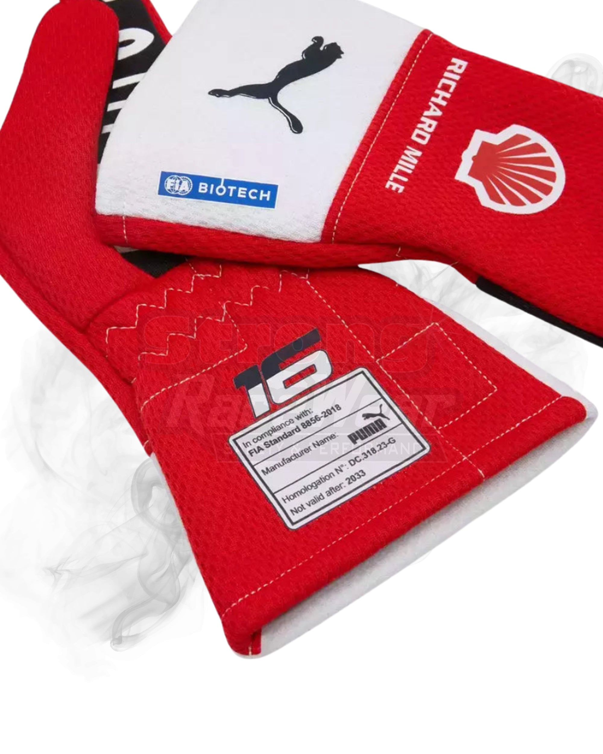 Puma For Scuderia Ferrari Charles Leclerc F1 Pro Gloves Joshua Vides Strong Racewear