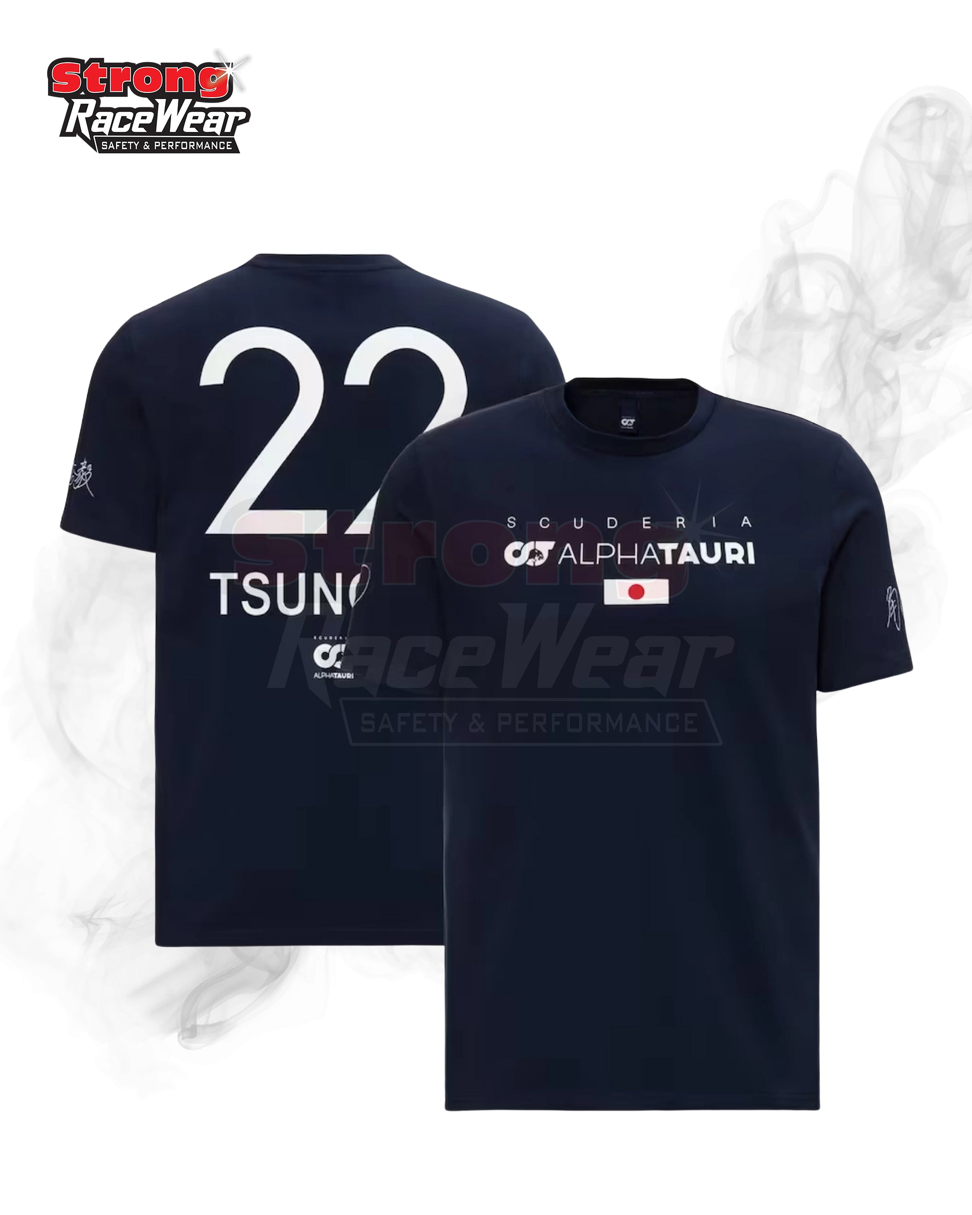 Scuderia AlphaTauri 2023 Team Yuki Tsunoda Driver T-Shirt Strong Racewear