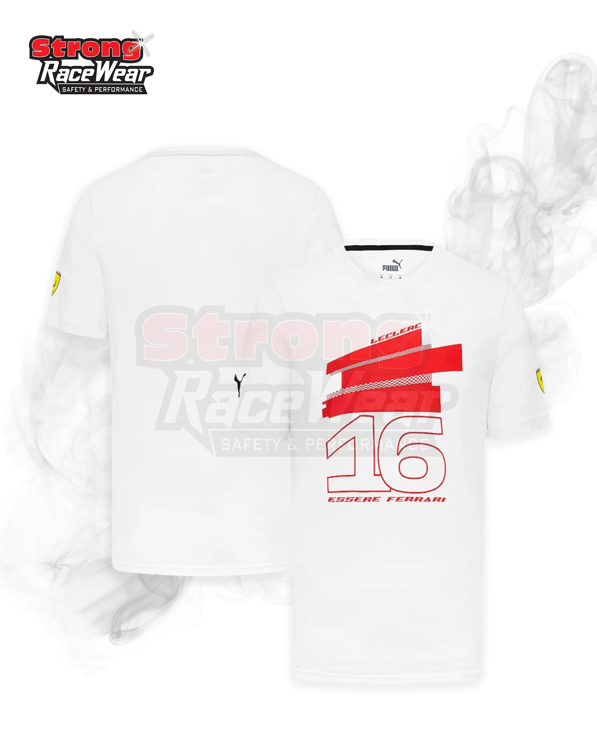 Scuderia Ferrari Puma Charles Leclerc Driver T-Shirt Strong Racewear