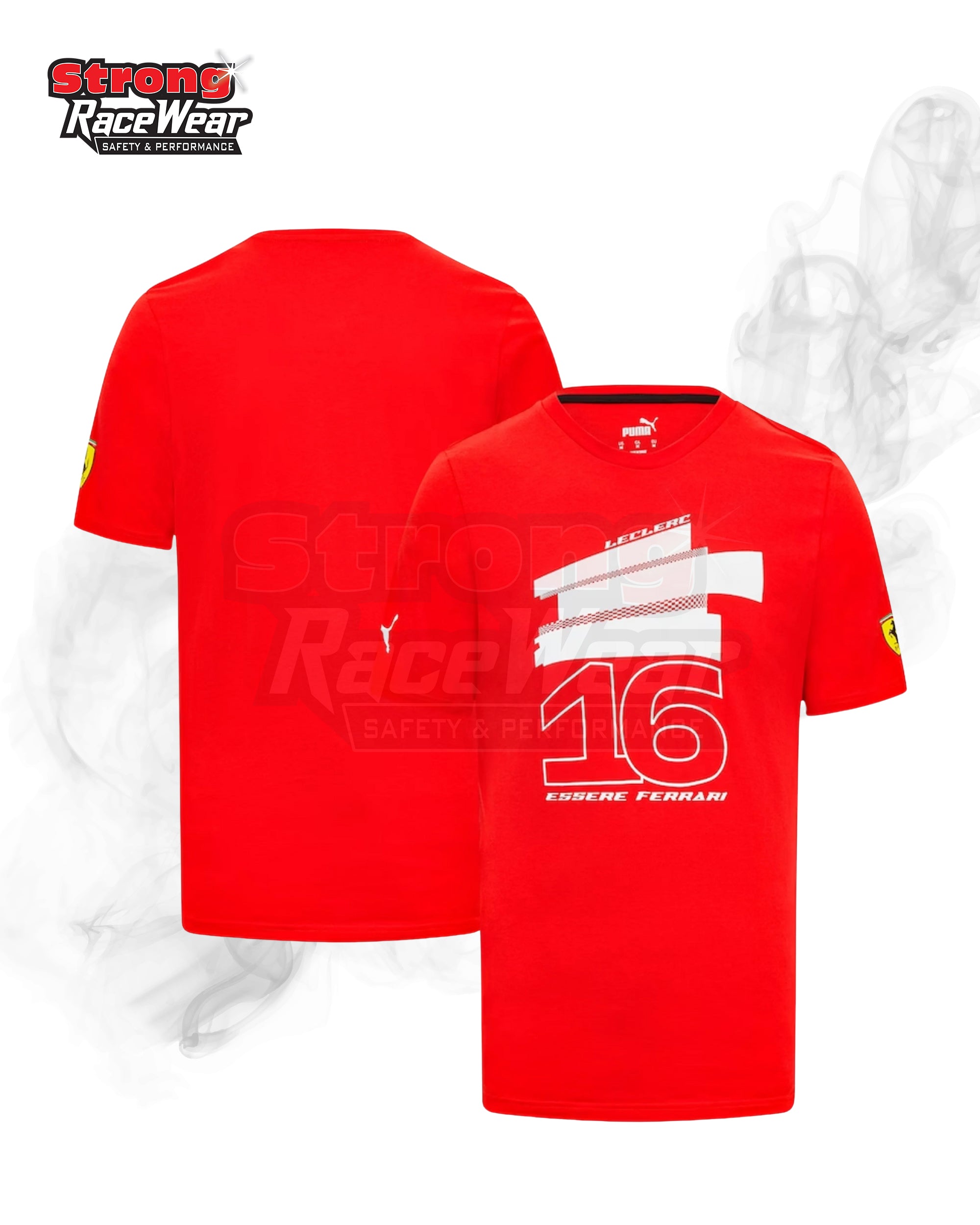 Scuderia Ferrari Puma Charles Leclerc Driver T-Shirt Strong Racewear
