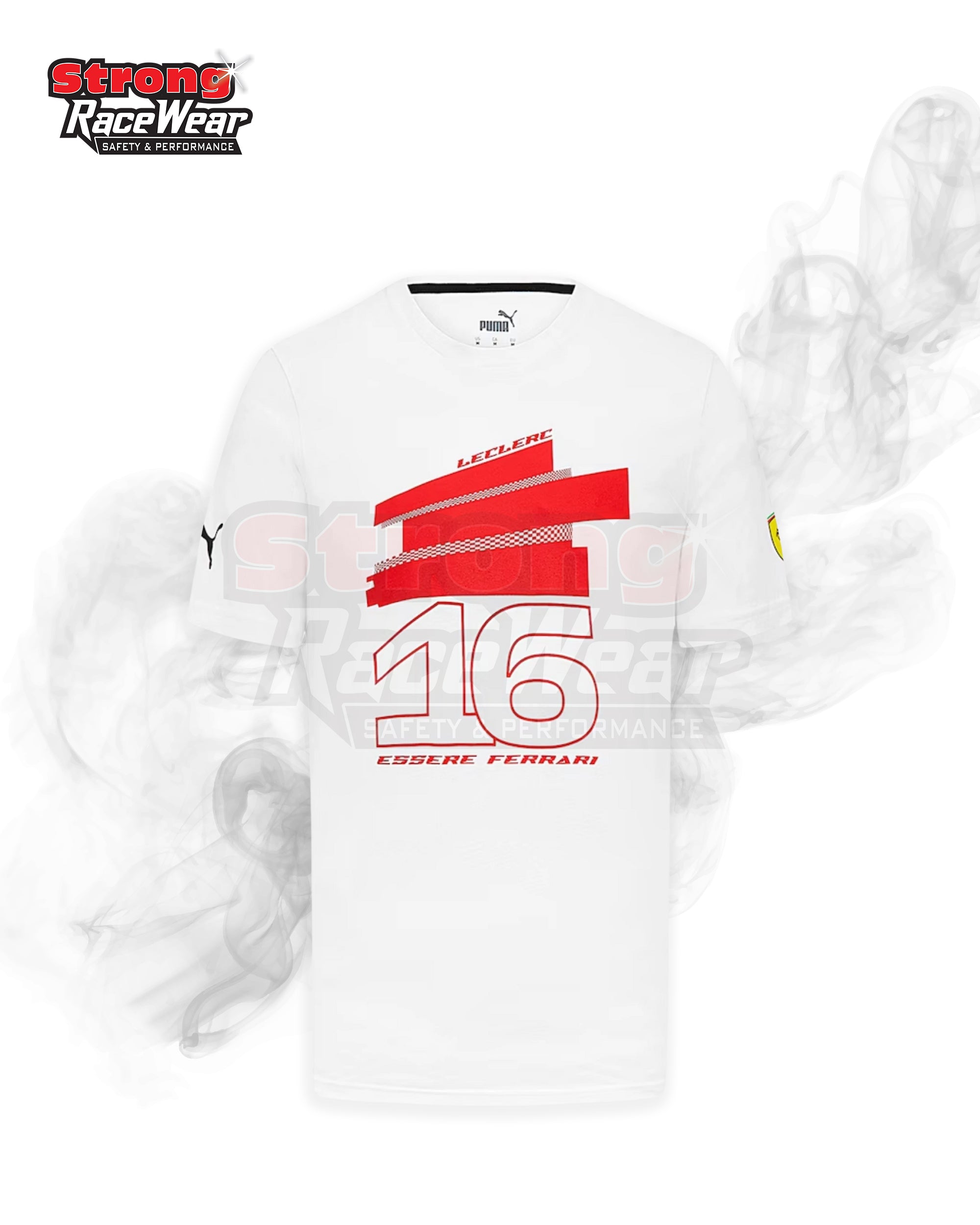 Scuderia Ferrari Puma Charles Leclerc Driver T-Shirt Strong Racewear