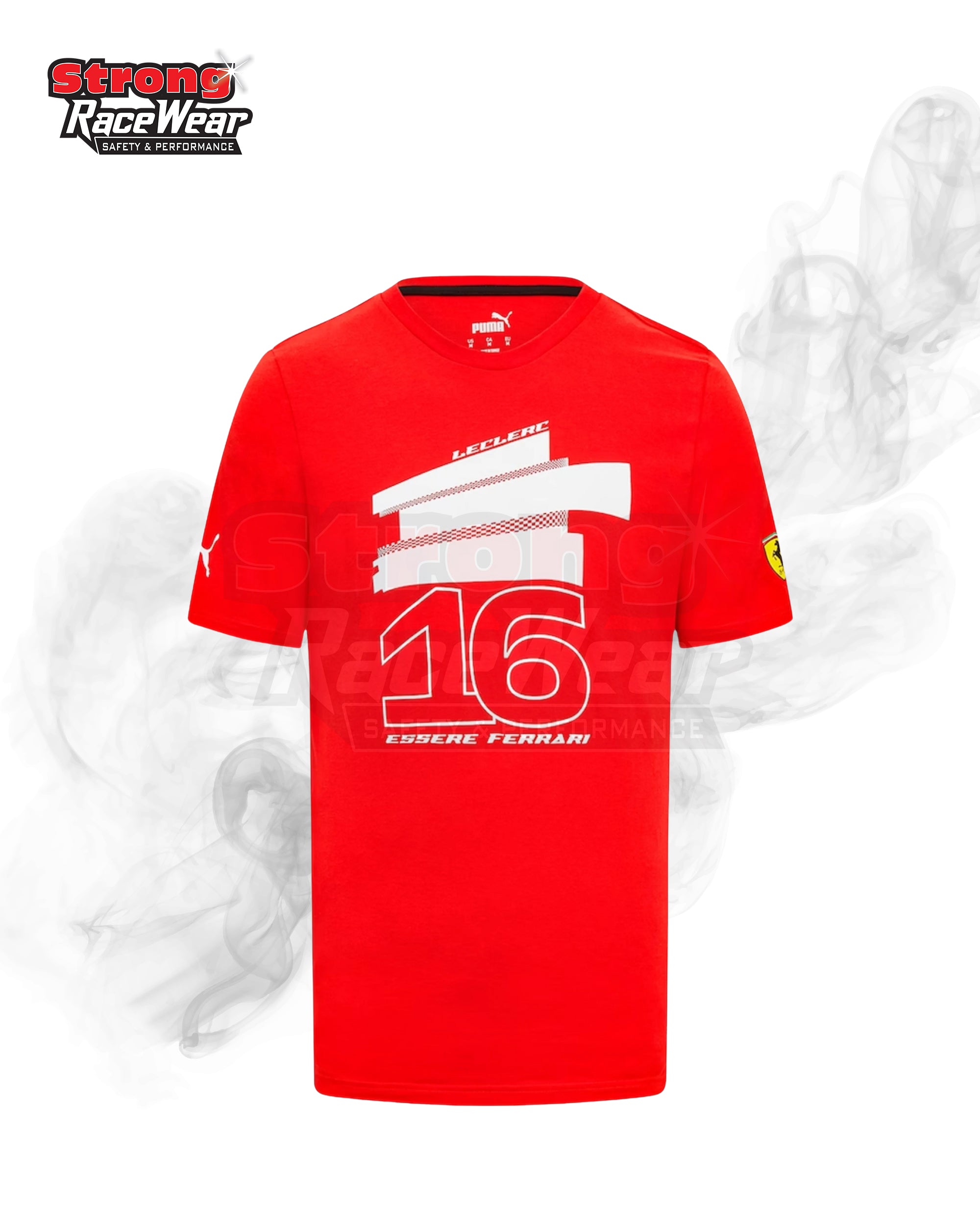 Scuderia Ferrari Puma Charles Leclerc Driver T-Shirt Strong Racewear