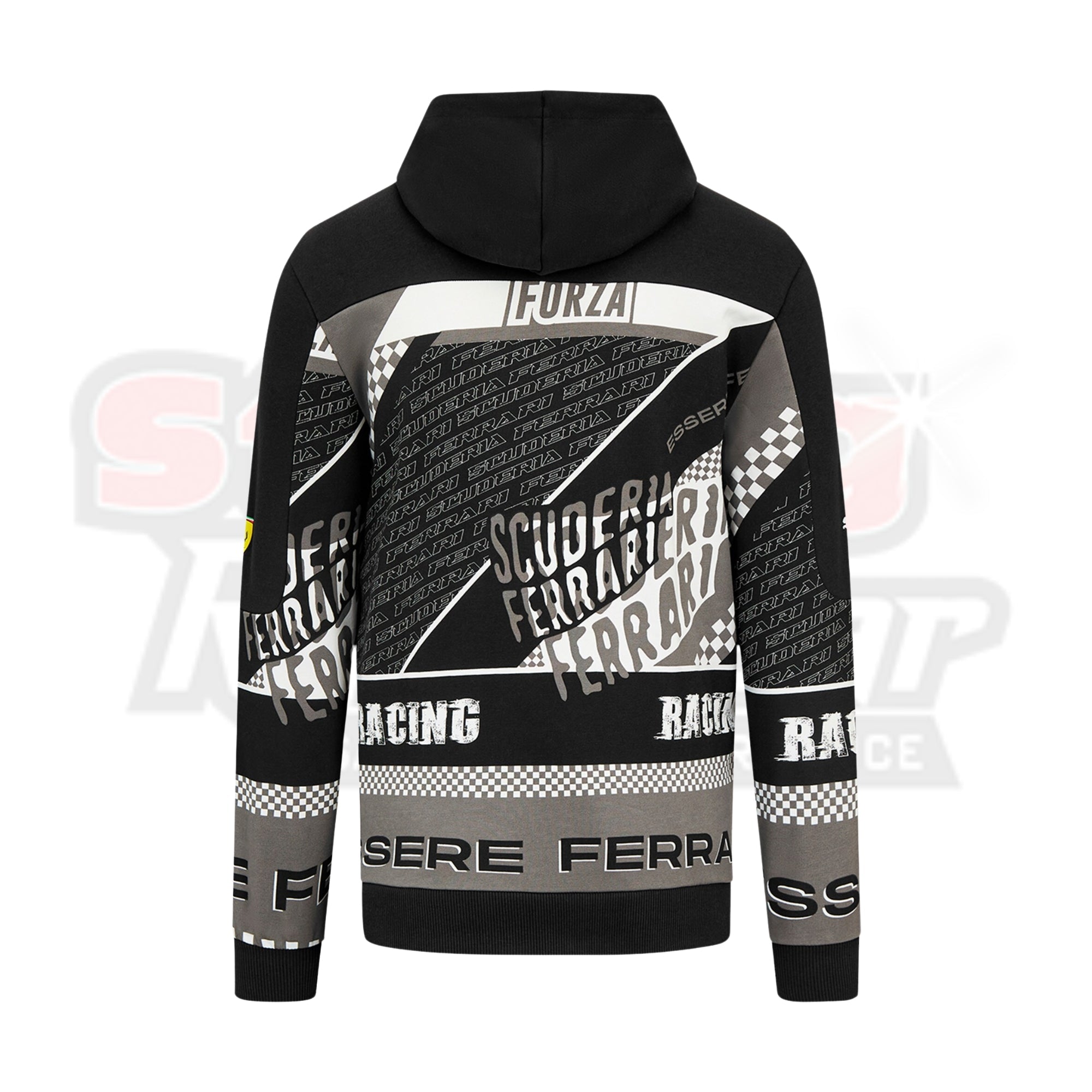 Scuderia Ferrari Puma Graphic Hoodie - Black Strong Racewear