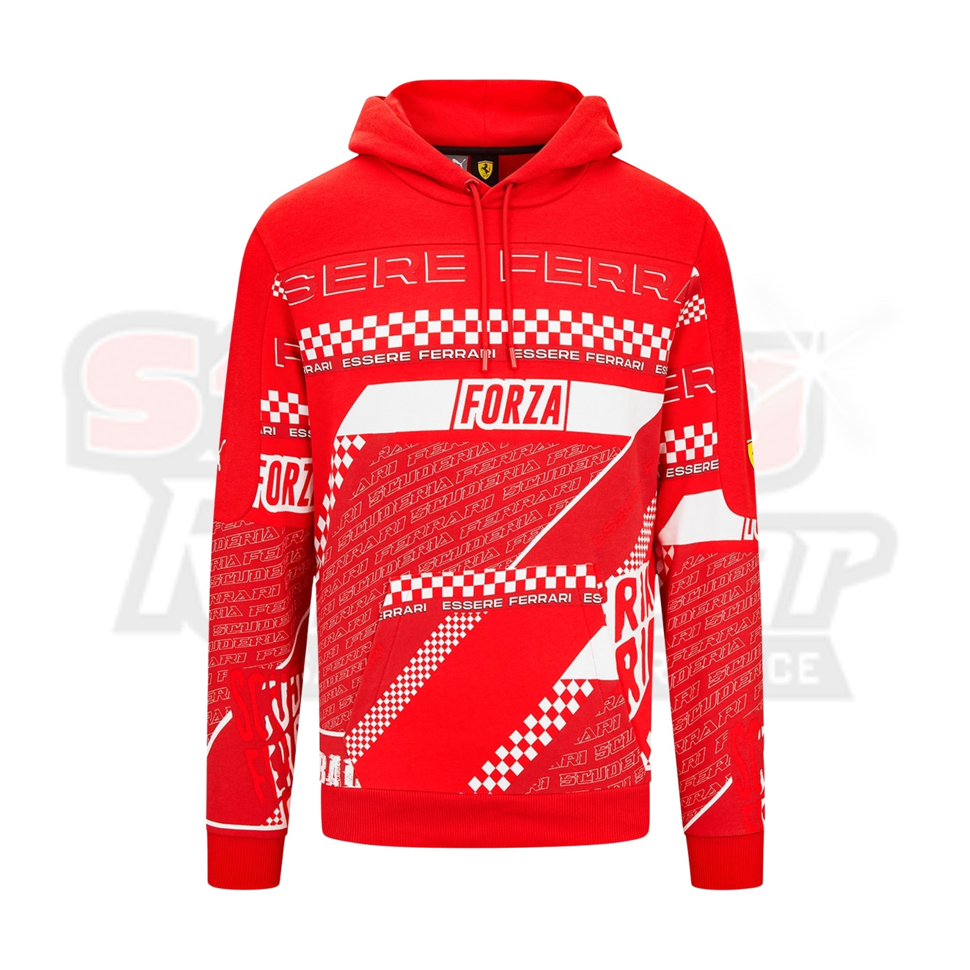 Scuderia Ferrari Puma Graphic Hoodie - Red Strong Racewear