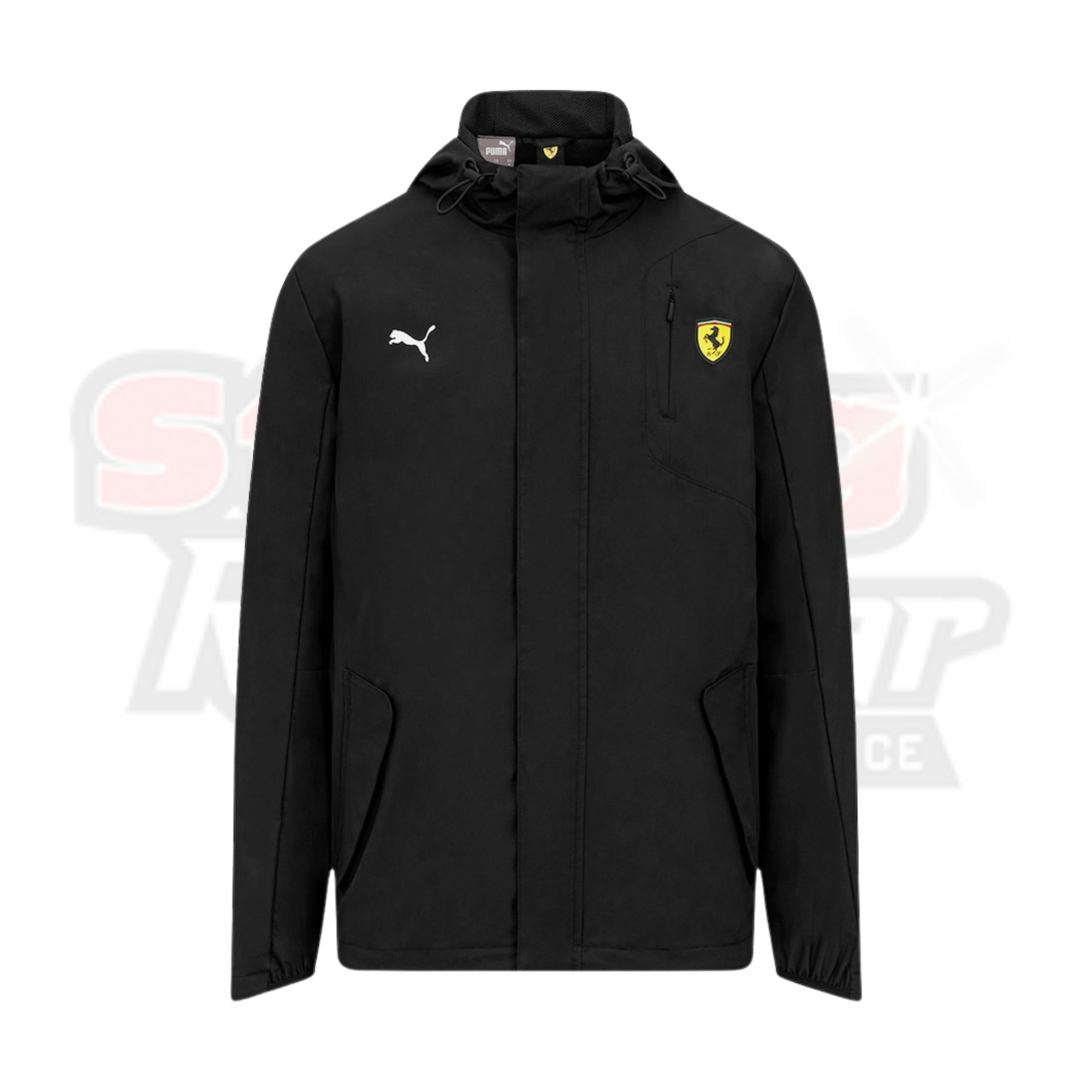 Scuderia Ferrari Puma Rain Jacket - Black Strong Racewear