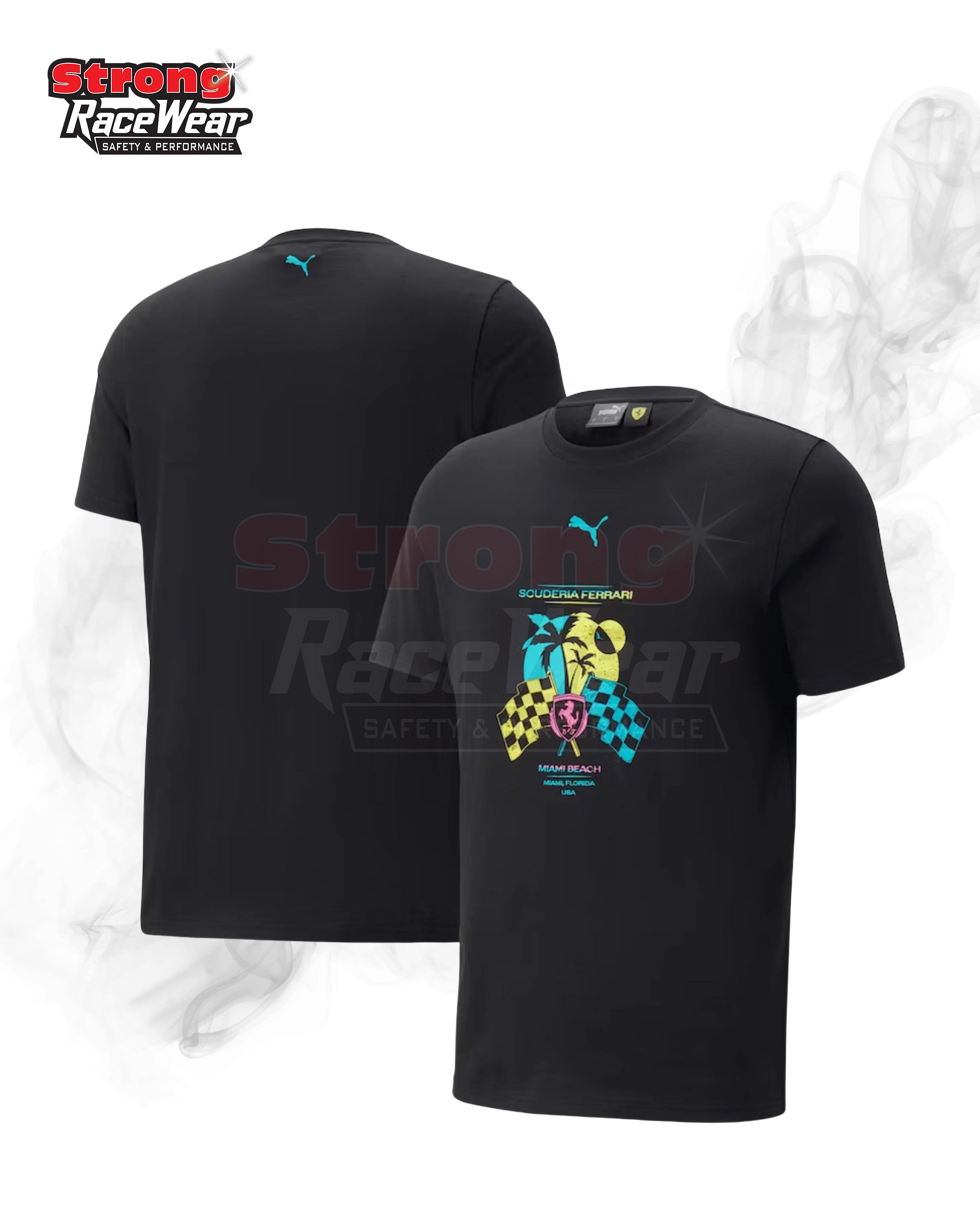 Scuderia Ferrari Puma Special Edition Miami T-Shirt Strong Racewear