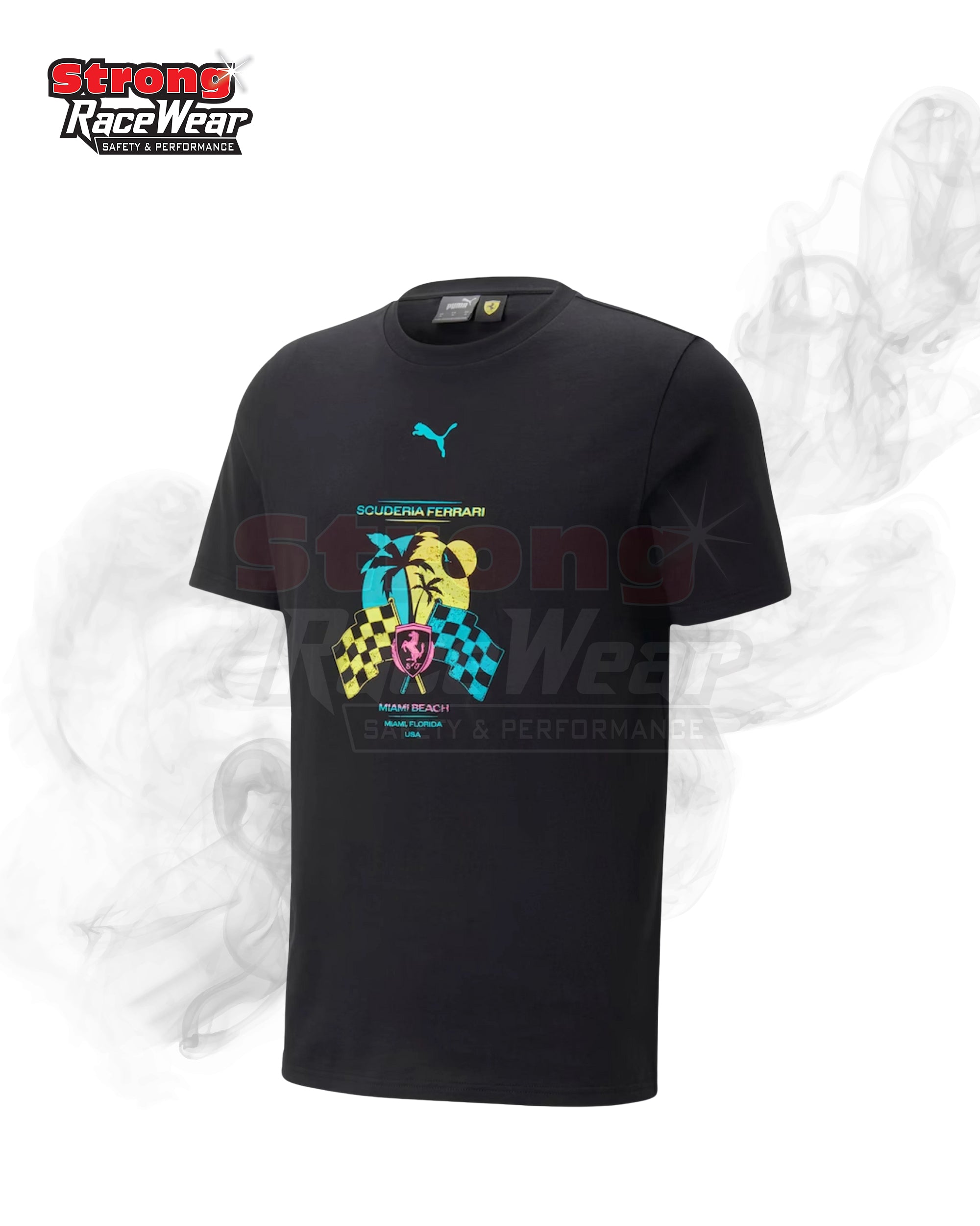 Scuderia Ferrari Puma Special Edition Miami T-Shirt Strong Racewear