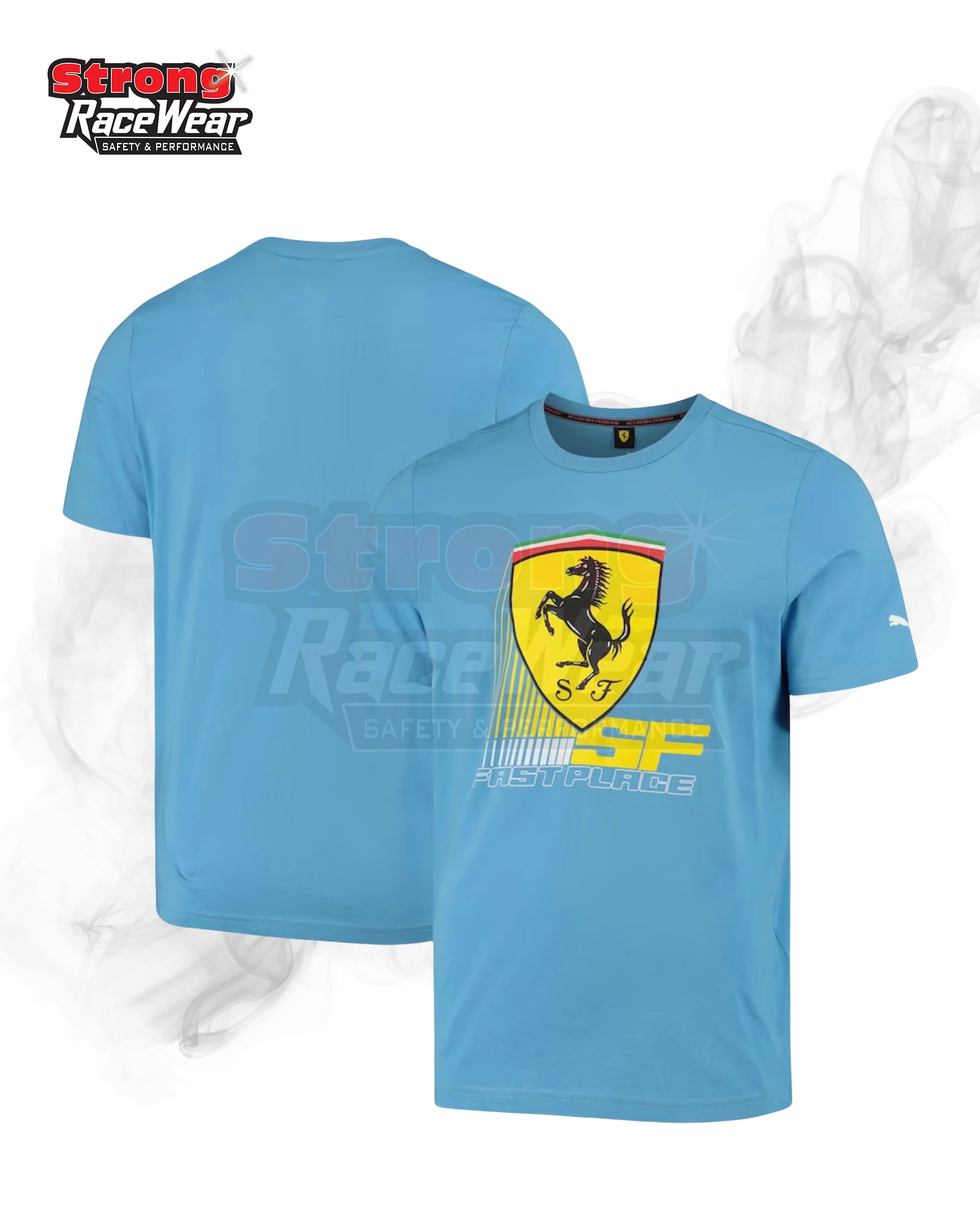 Scuderia Ferrari Race Big Shield T-Shirt By Puma Strong Racewear