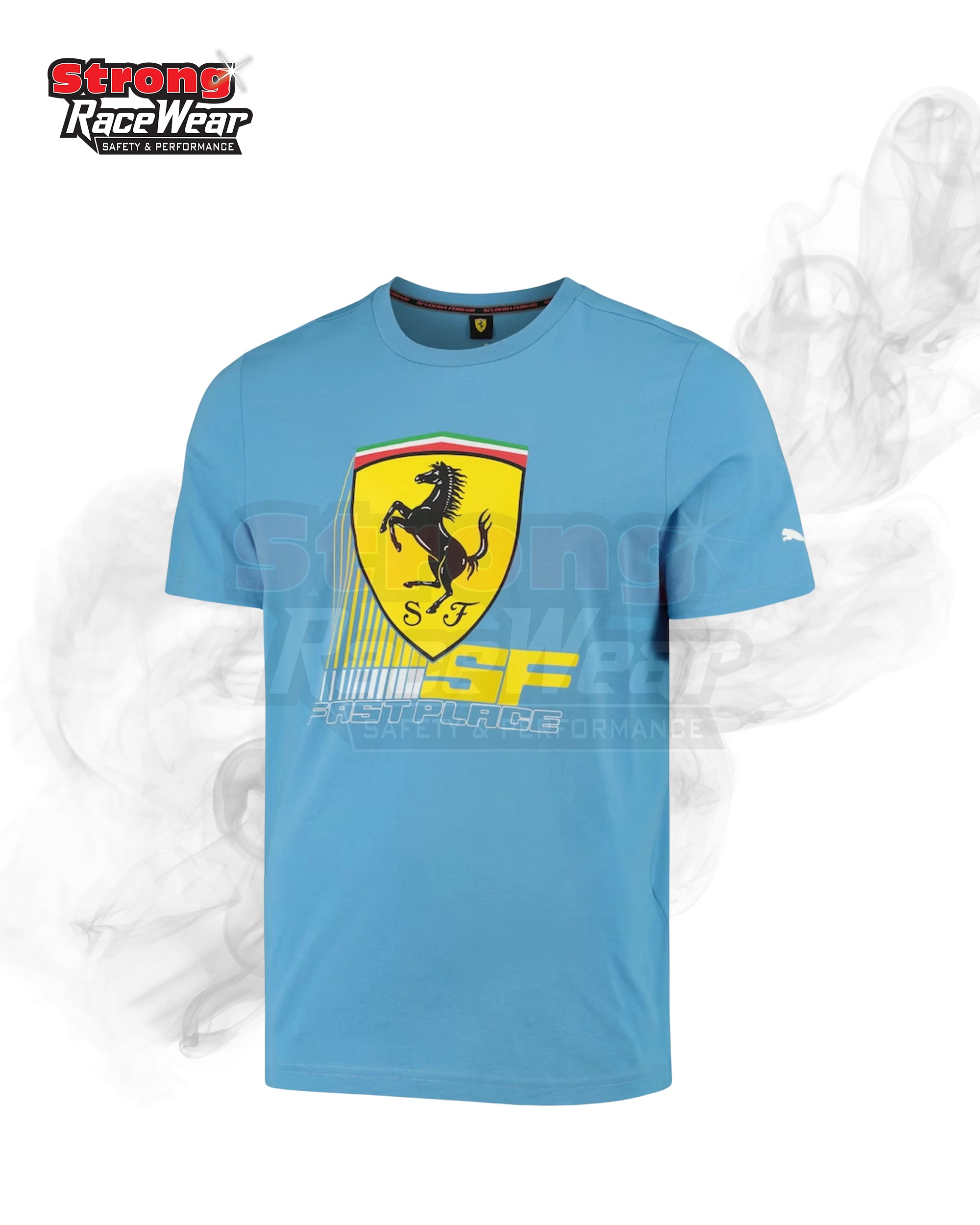 Scuderia Ferrari Race Big Shield T-Shirt By Puma Strong Racewear