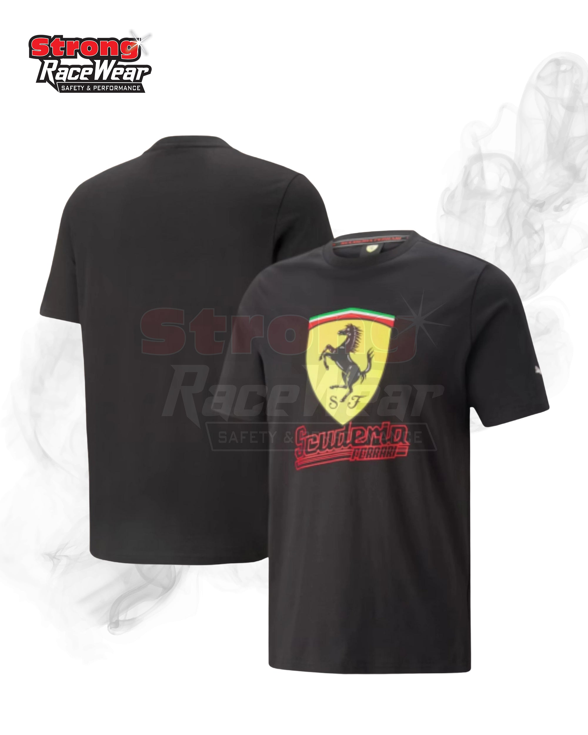 Scuderia Ferrari Race Big Shield T-Shirt Heritage By Puma Strong Racewear