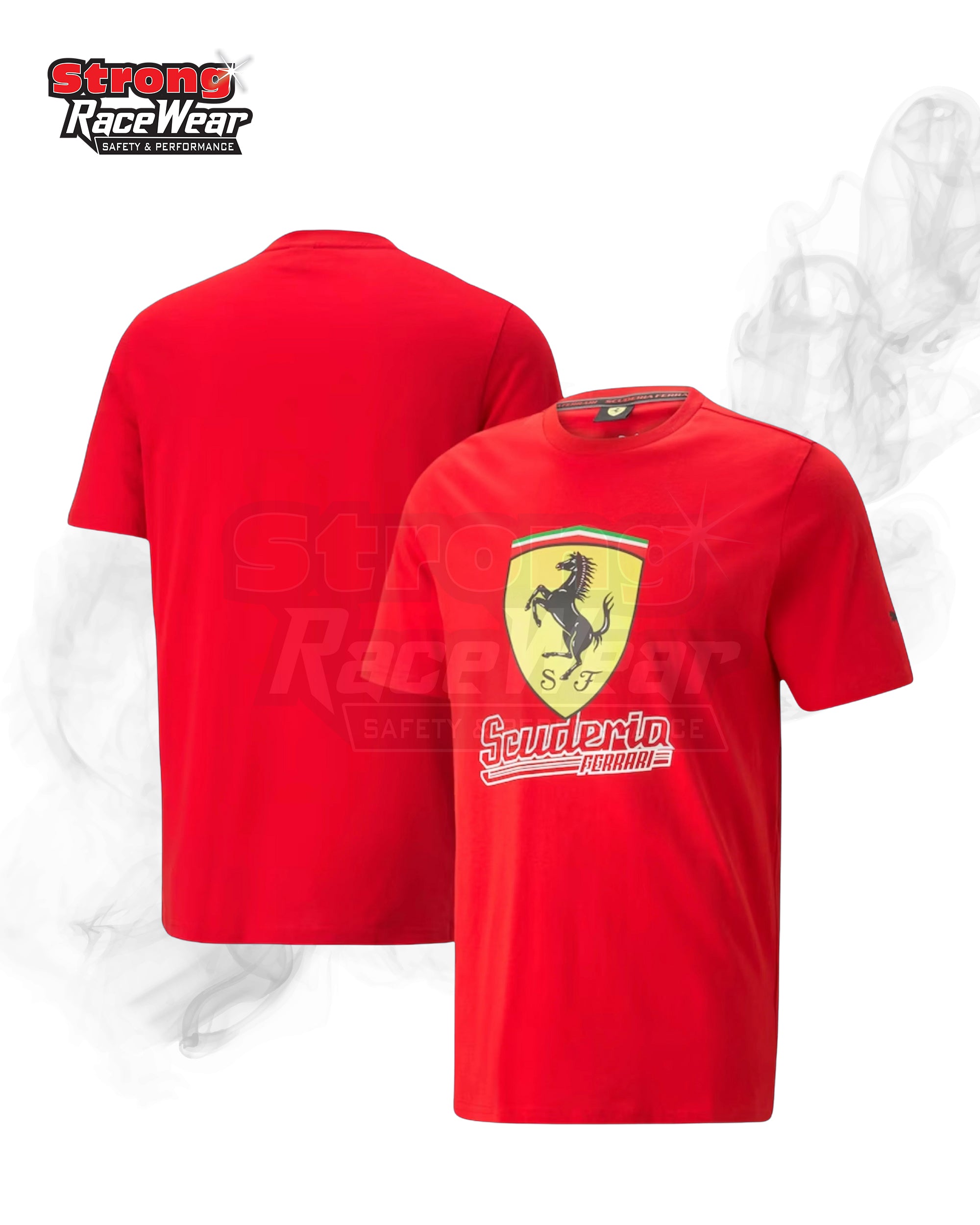 Scuderia Ferrari Race Big Shield T-Shirt Heritage By Puma Strong Racewear