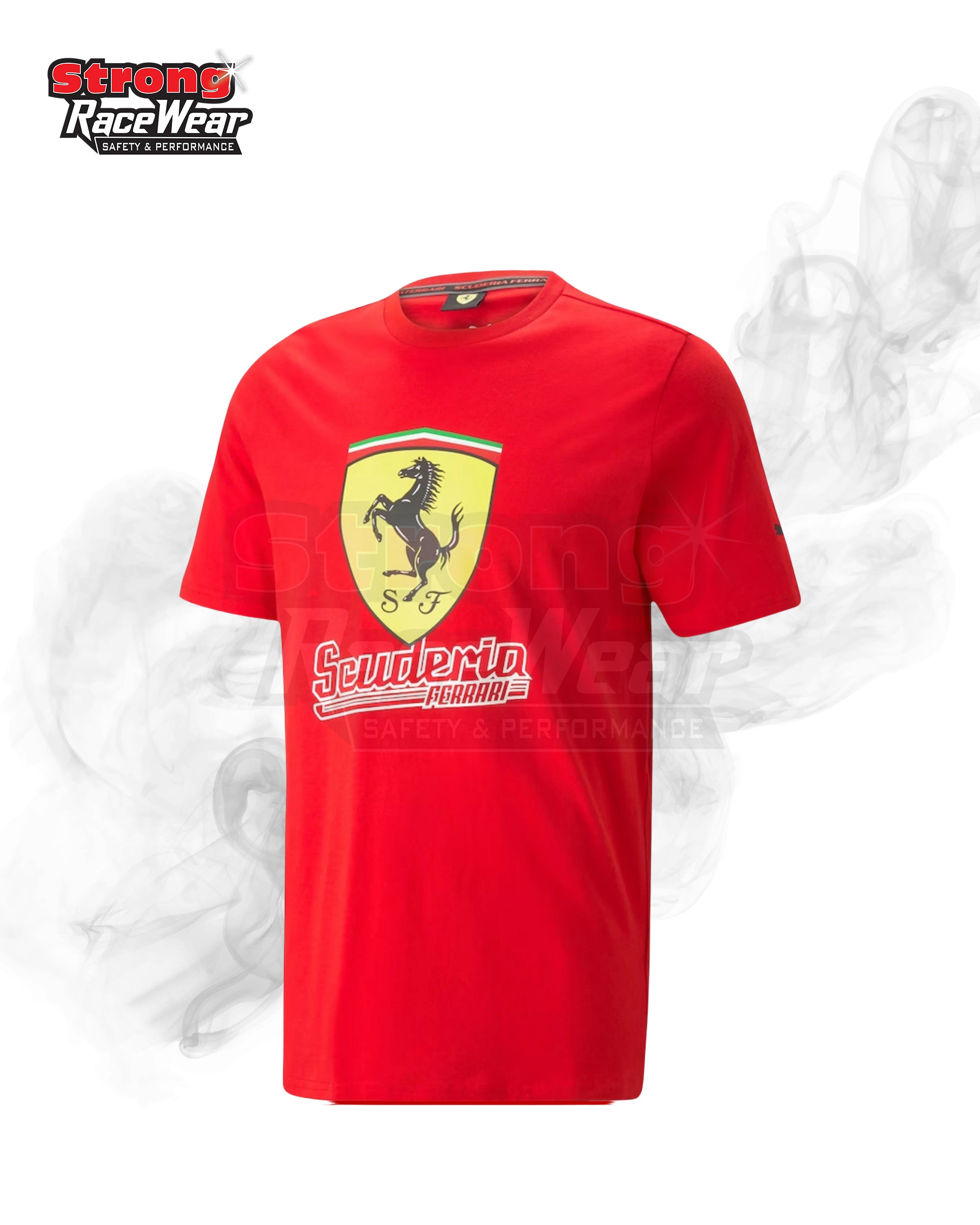 Scuderia Ferrari Race Big Shield T-Shirt Heritage By Puma Strong Racewear