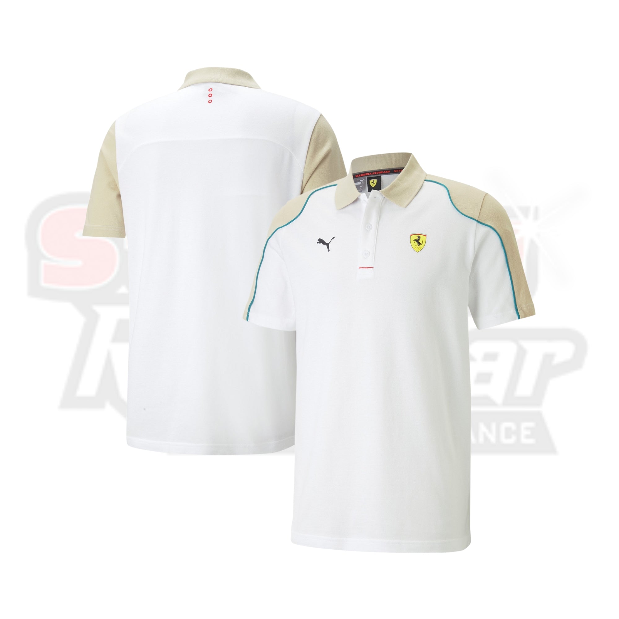 Scuderia Ferrari Race Polo by Puma - White Strong Racewear