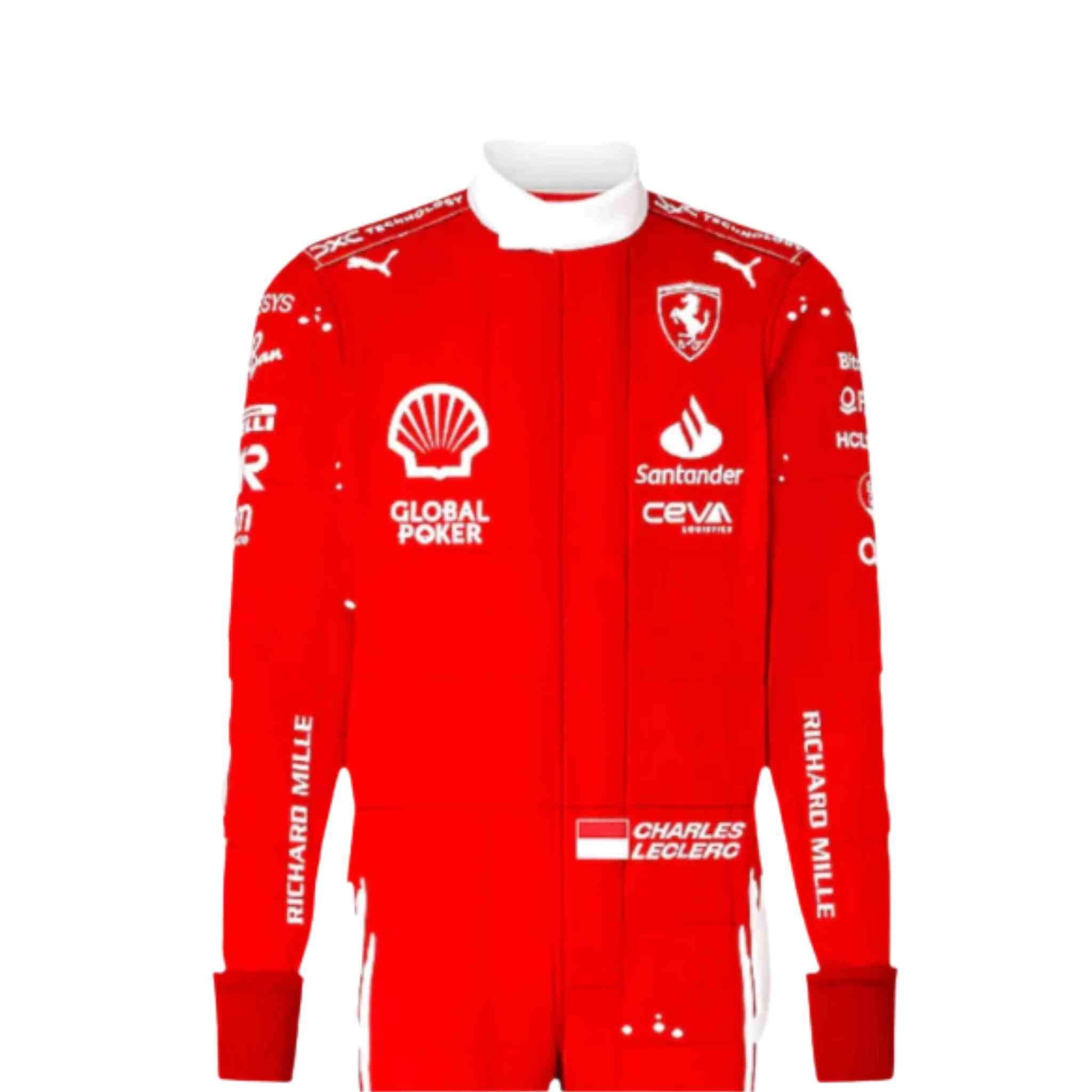 Scuderia Ferrari Race Suit Charles Leclerc Carlos Sainz Jr 2023 Las Vegas GP Special Edition