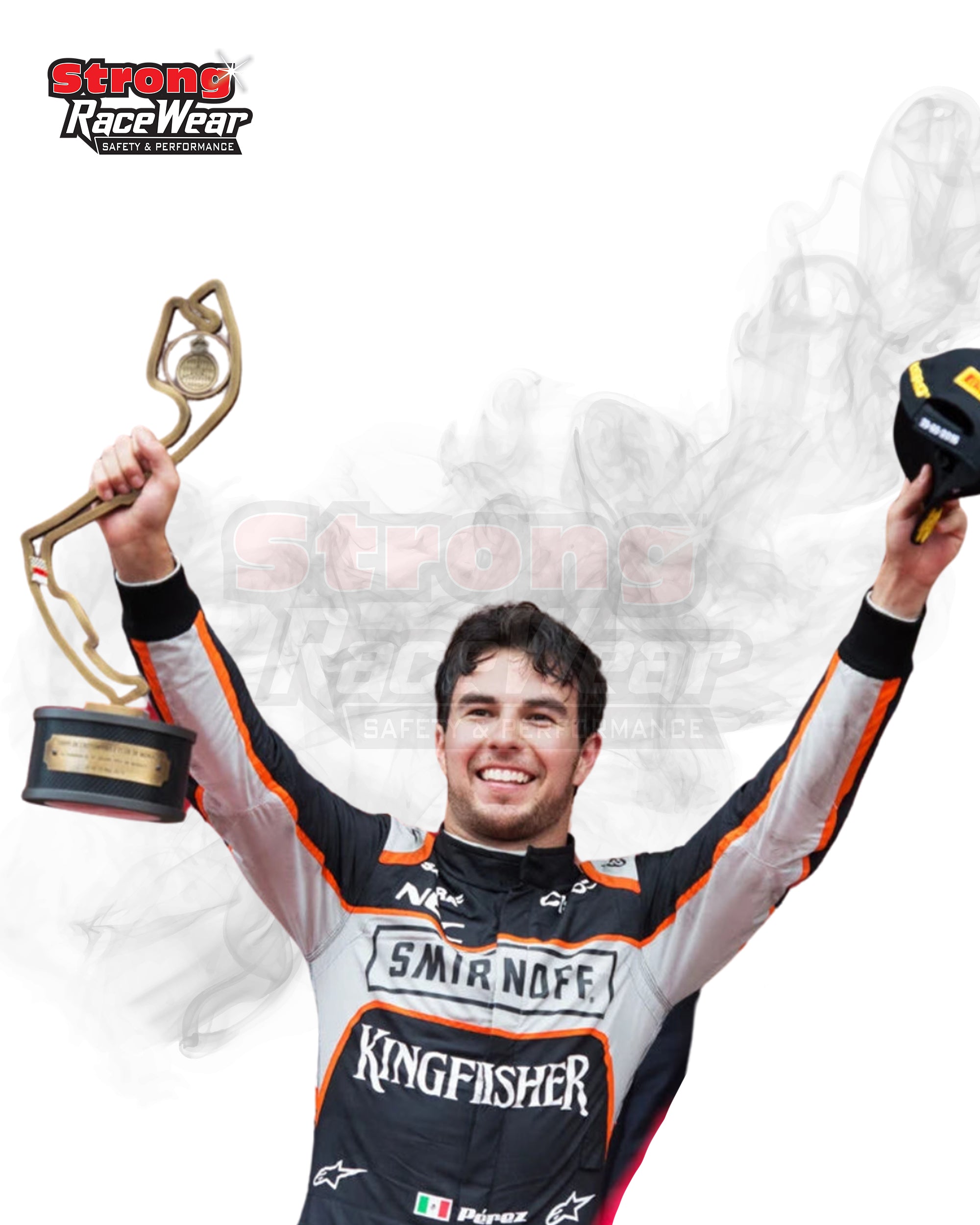 Sergio Perez 2016 Race Worn Race Suit Sahara Force India F1 Team