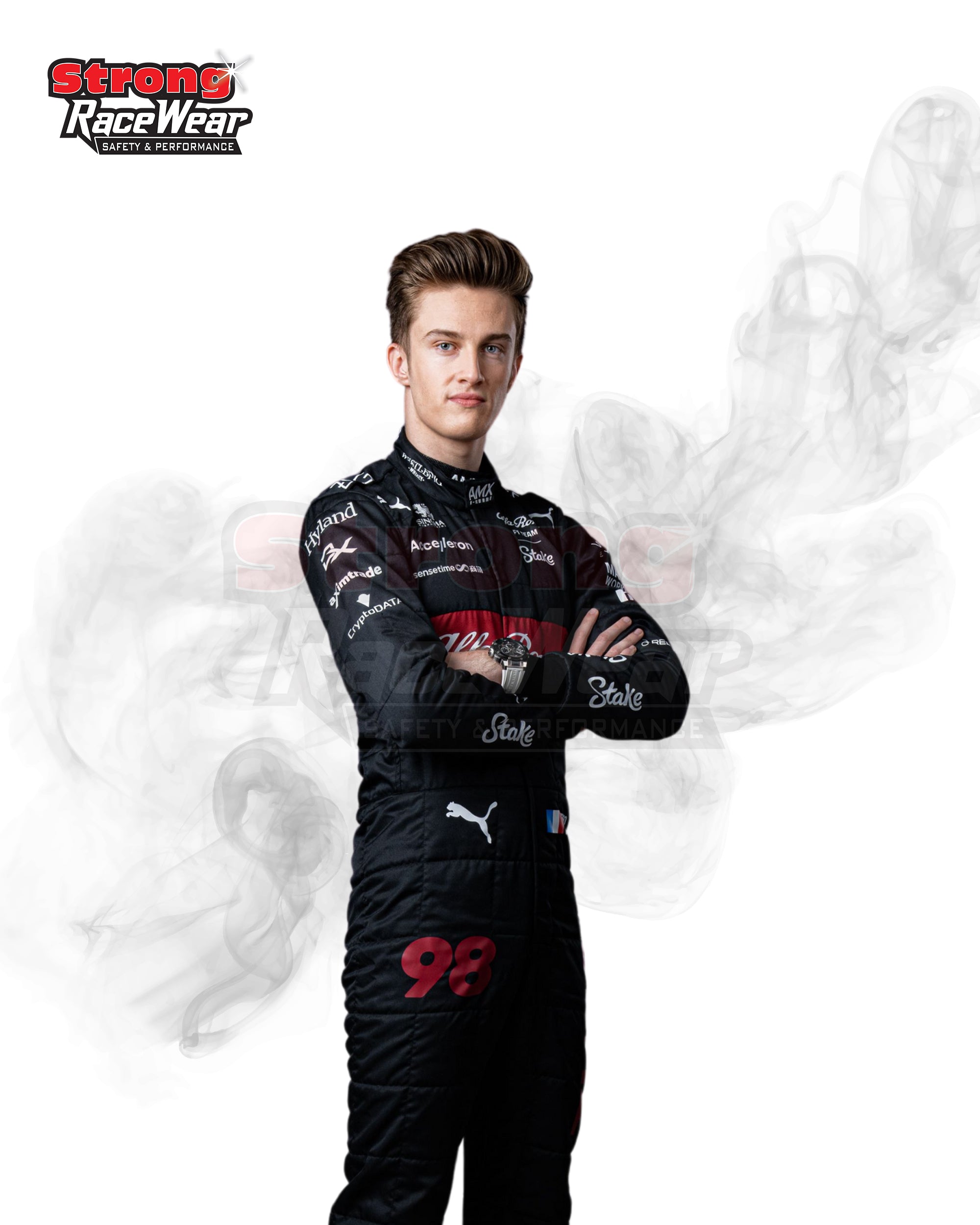 THEO POURCHAIR 2023 ALFA ROMEO F1 TEAM RACE SUIT