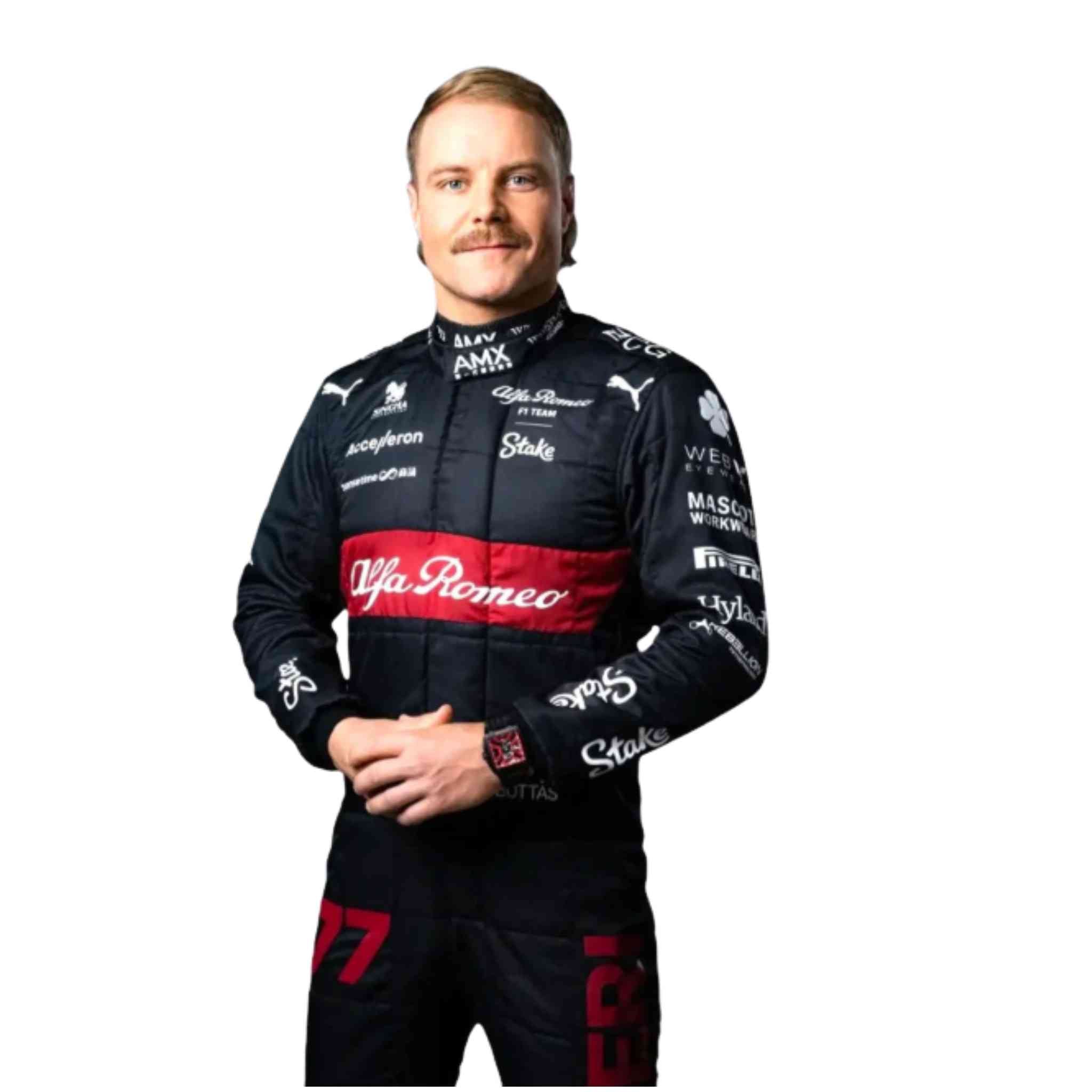 Valtteri Bottas 2023 Signed Alfa Romeo F1 Team Grand Prix Used Suit - Japanese GP