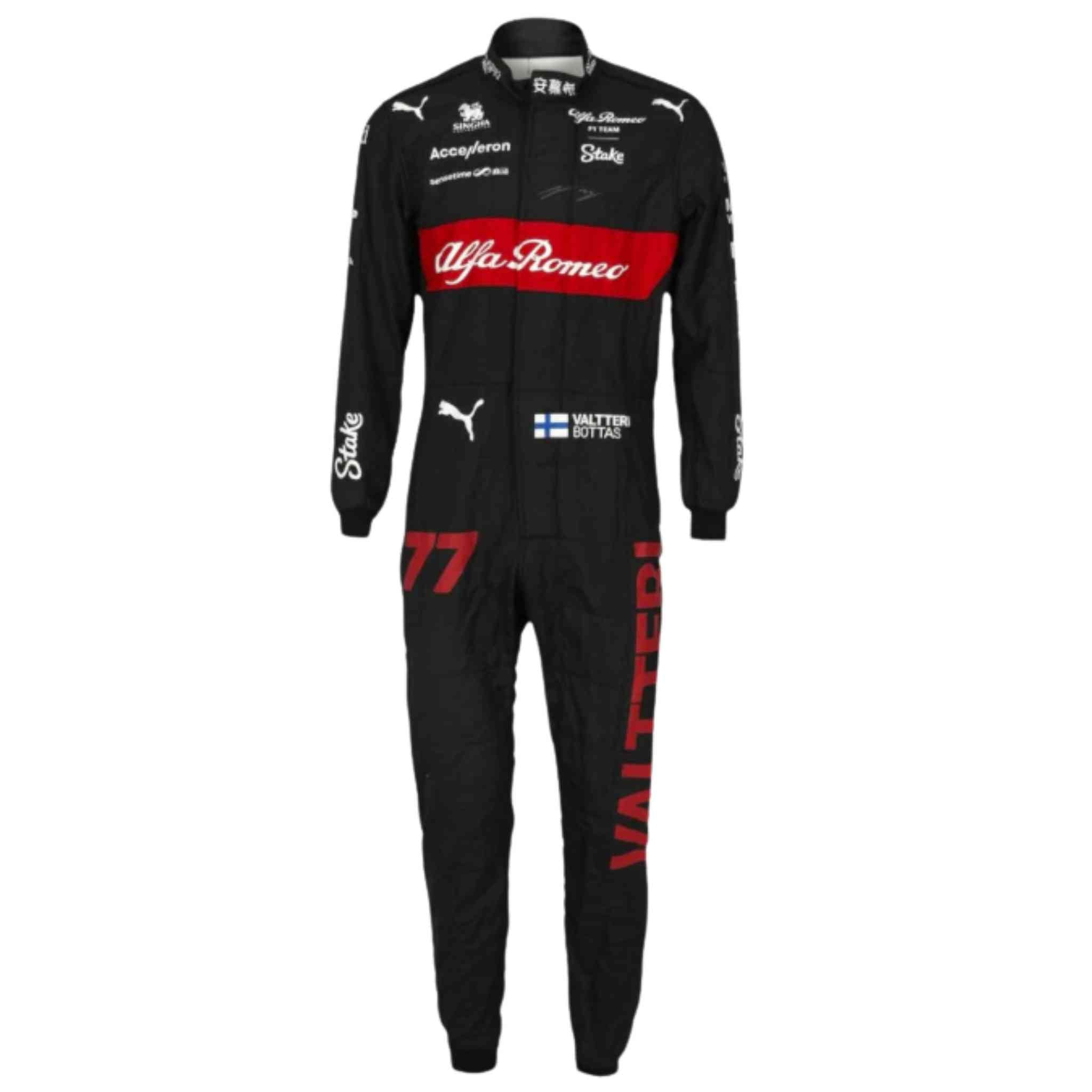 Valtteri Bottas 2023 Signed Alfa Romeo F1 Team Grand Prix Used Suit - Japanese GP