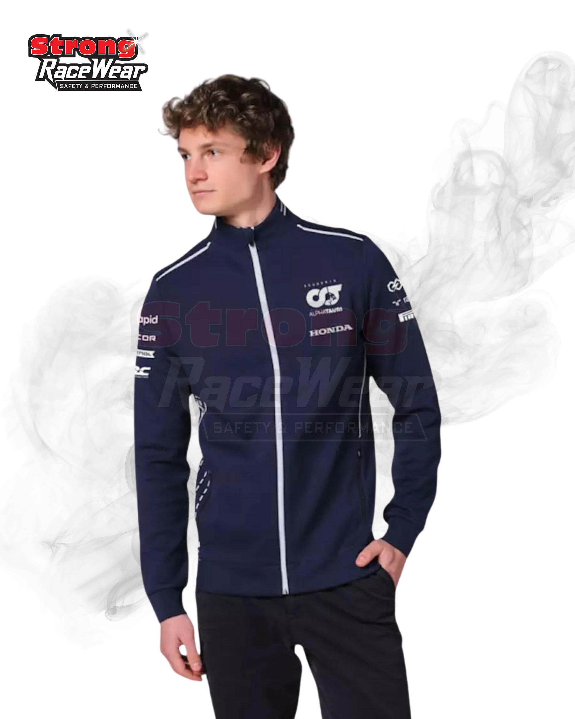 Yuki Tsunoda Men Team Line Sweat Jacket Strong Racewear