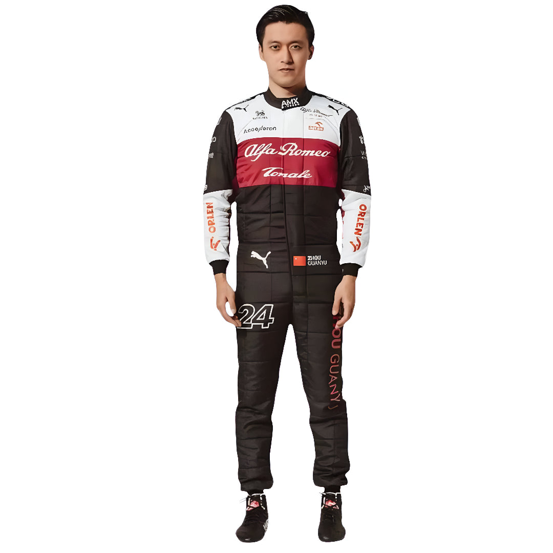 ZHOU GUANYU 2022 SIGNED RACE WORN RACE SUIT