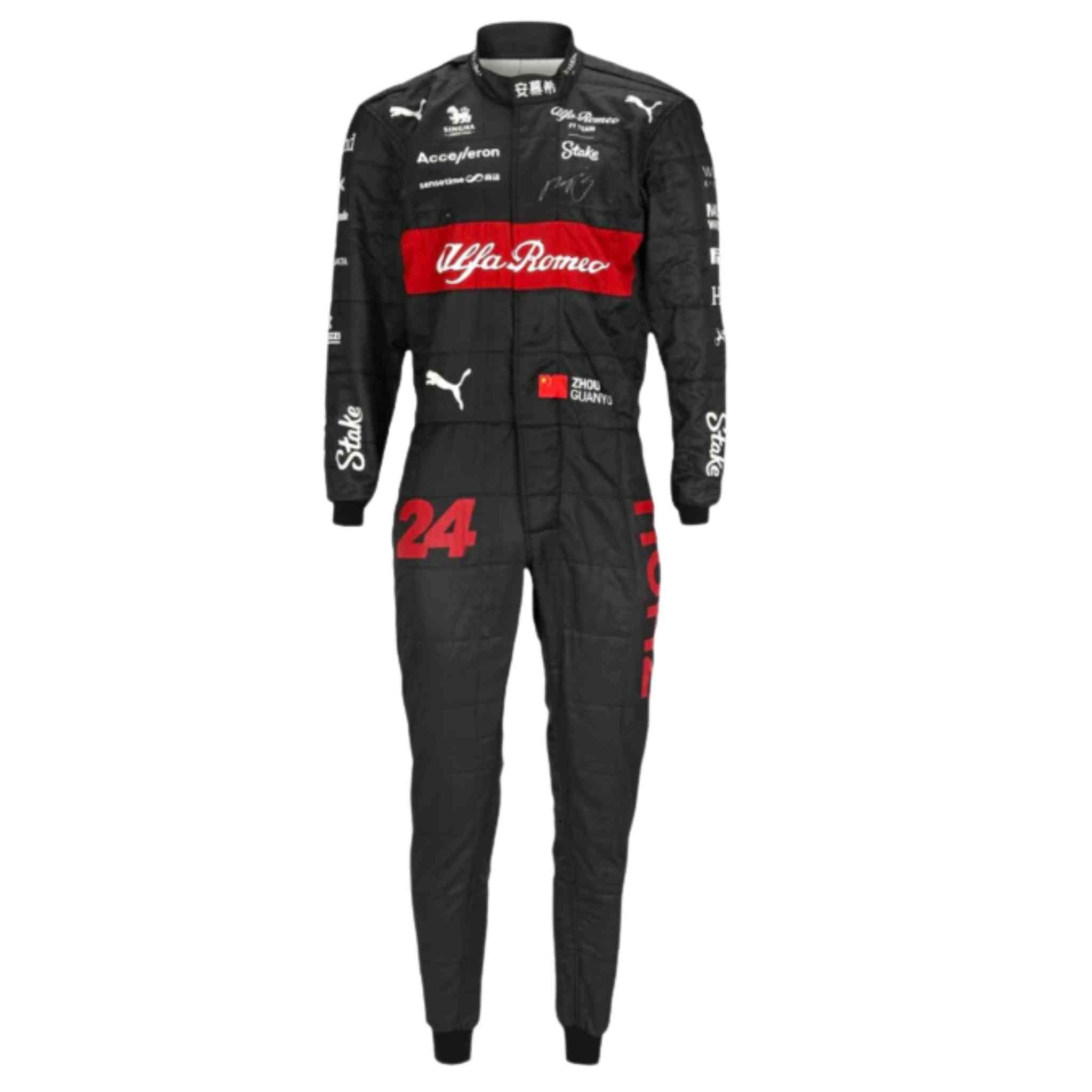 Zhou Guanyu 2023 Singed Alfa Romeo F1 Team Race Suit