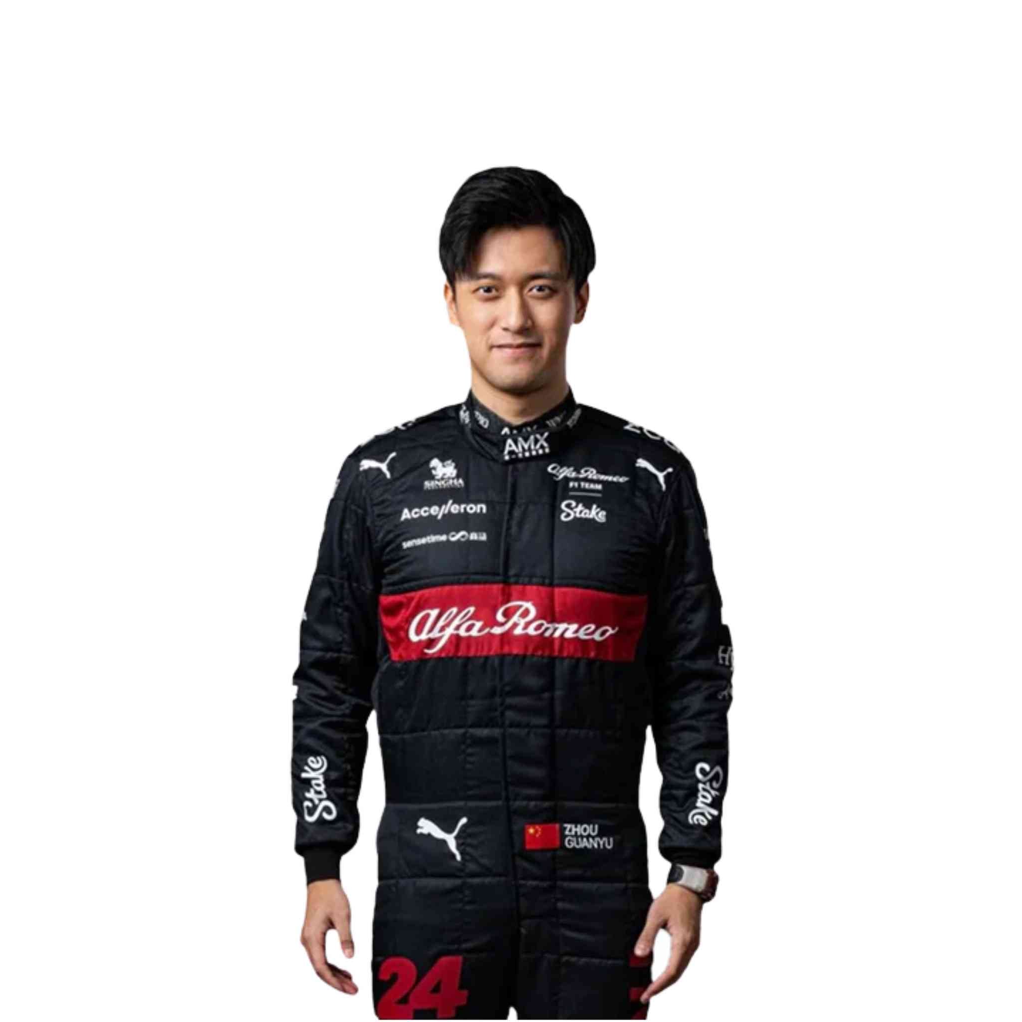 2023 Zhou Guanyu Race Suit Alfa Romeo F1