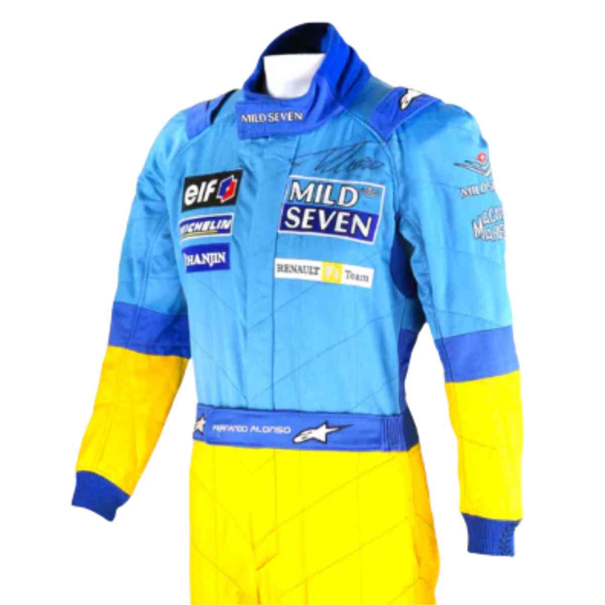 2002 Fernando Alonso Mild Seven Renault F1 Suit